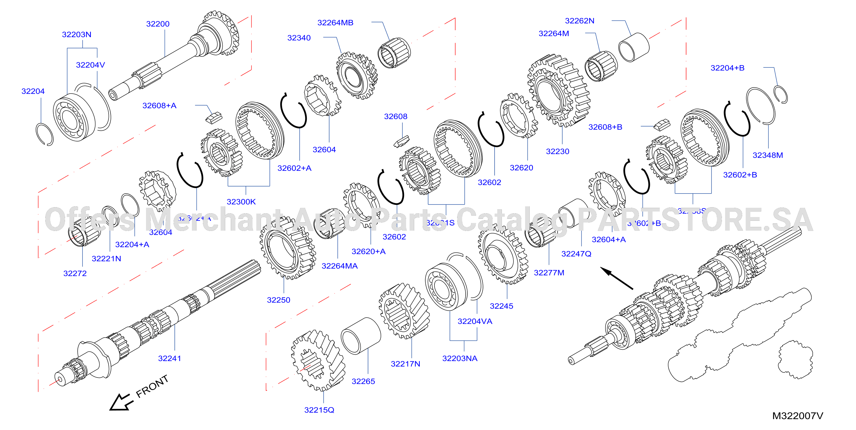 Transmission Gear 6Mt Main Shaft