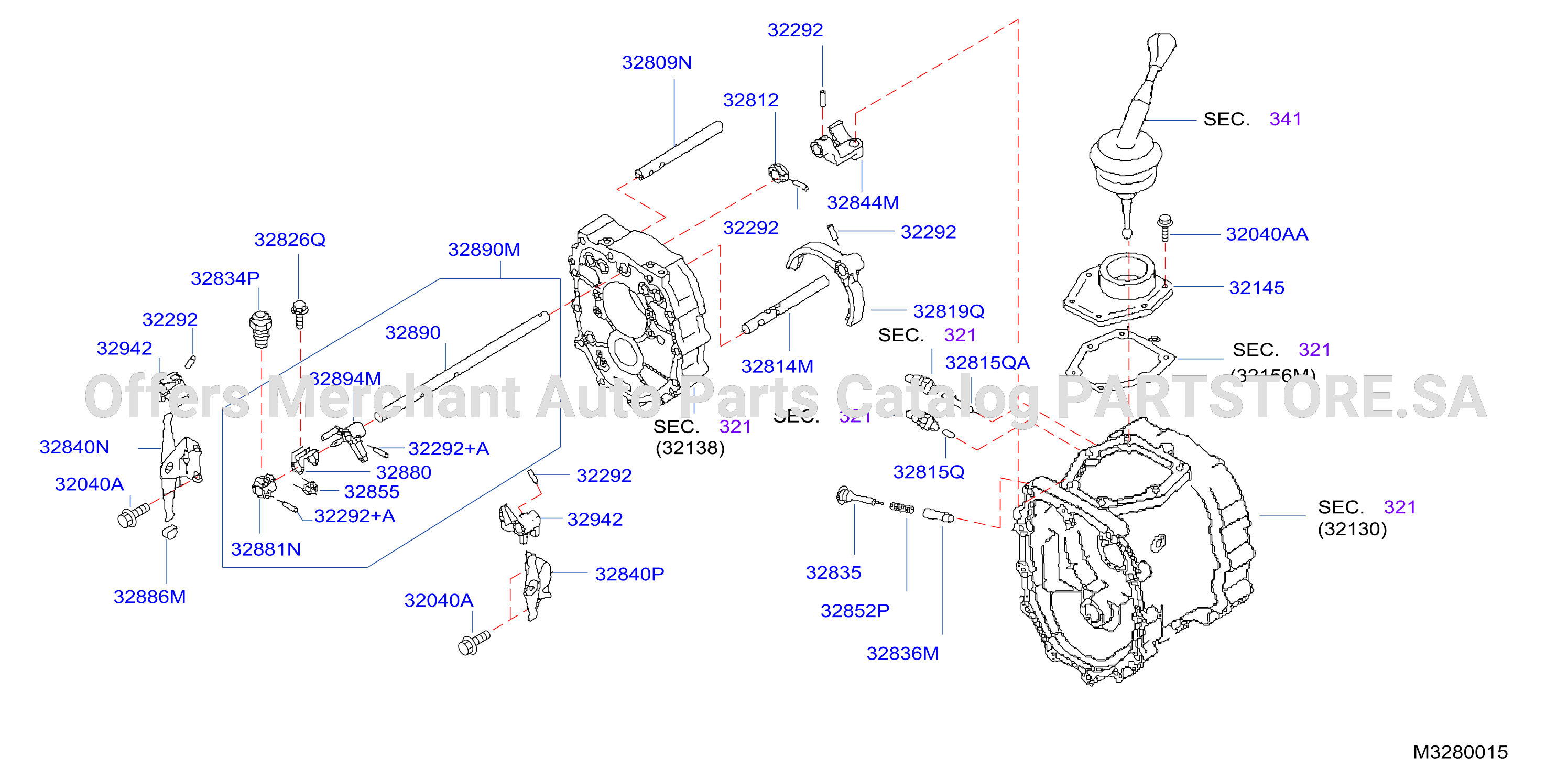 Transmission Shift Control 6Mt Housing Checking Assy