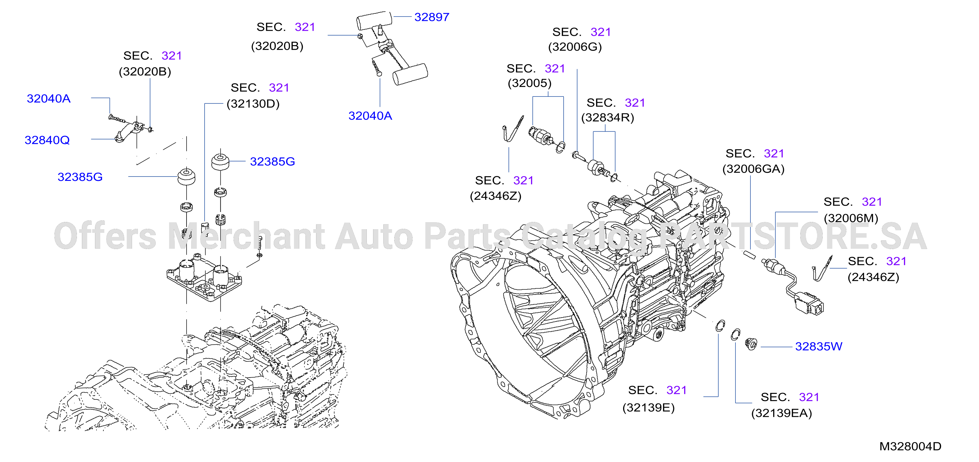 Transmission Shift Control Zd30 6Mt