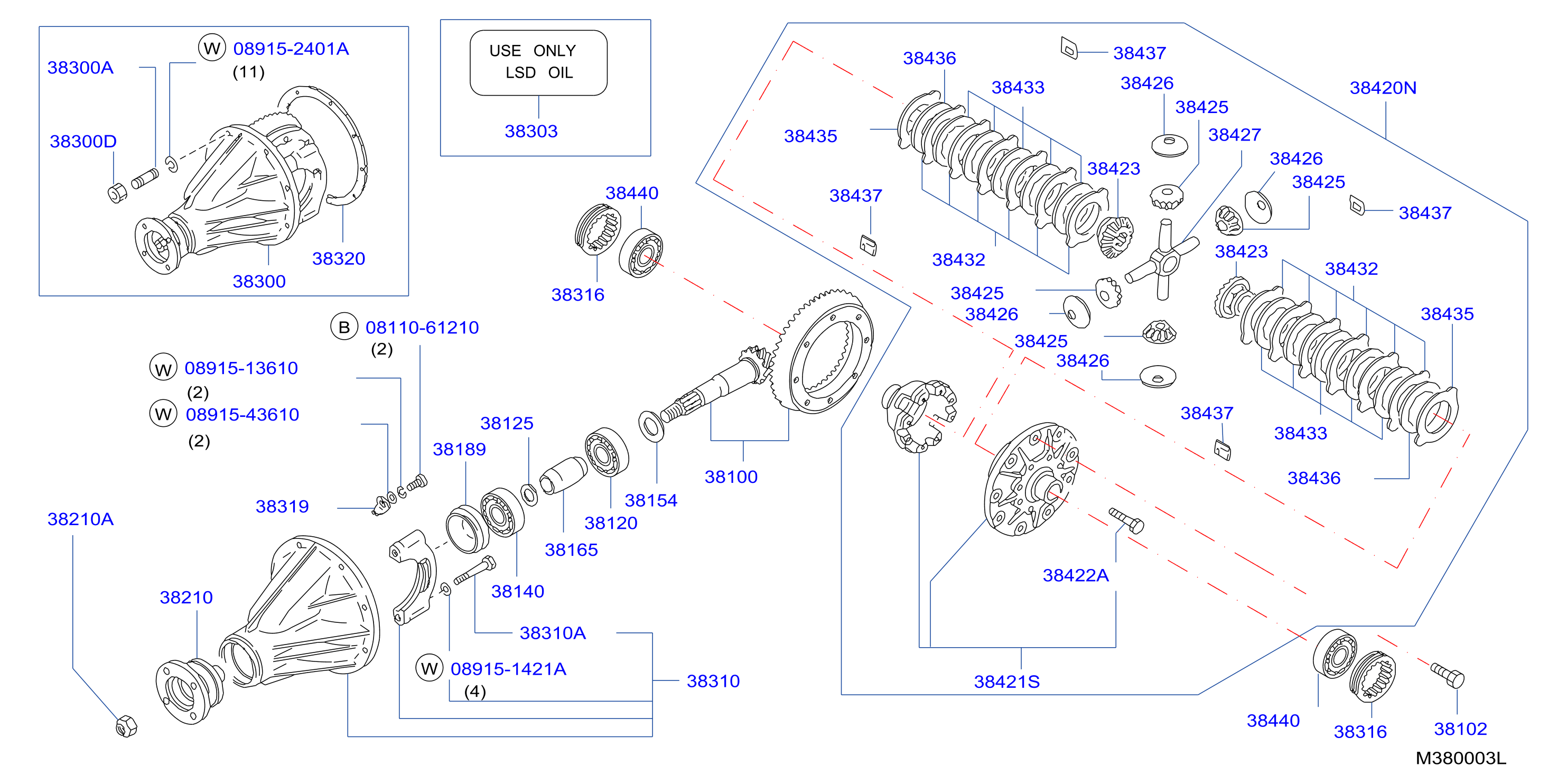 Rear Final Drive With Limited Slip Differential