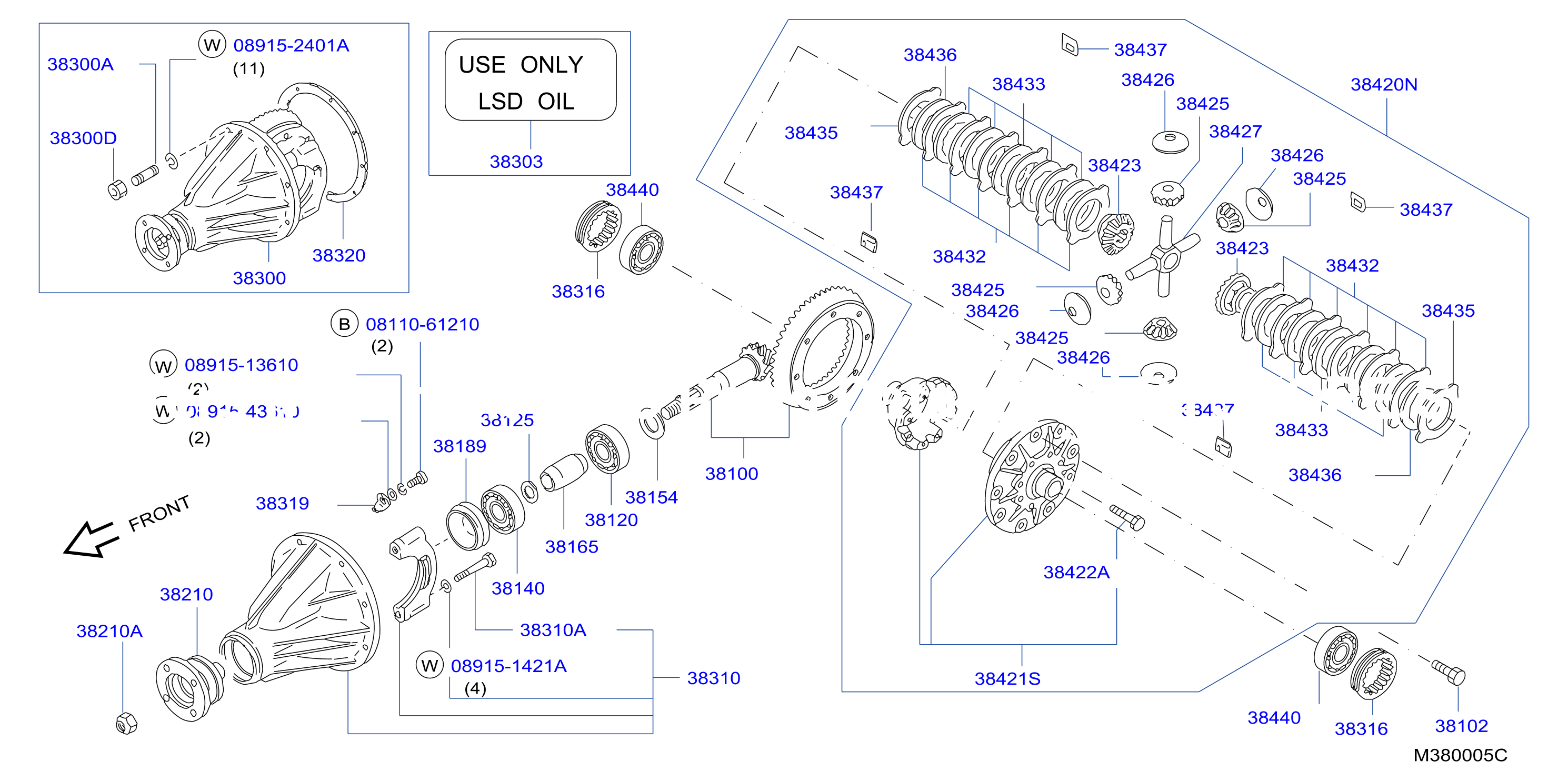 Rear Final Drive With Limited Slip Differential