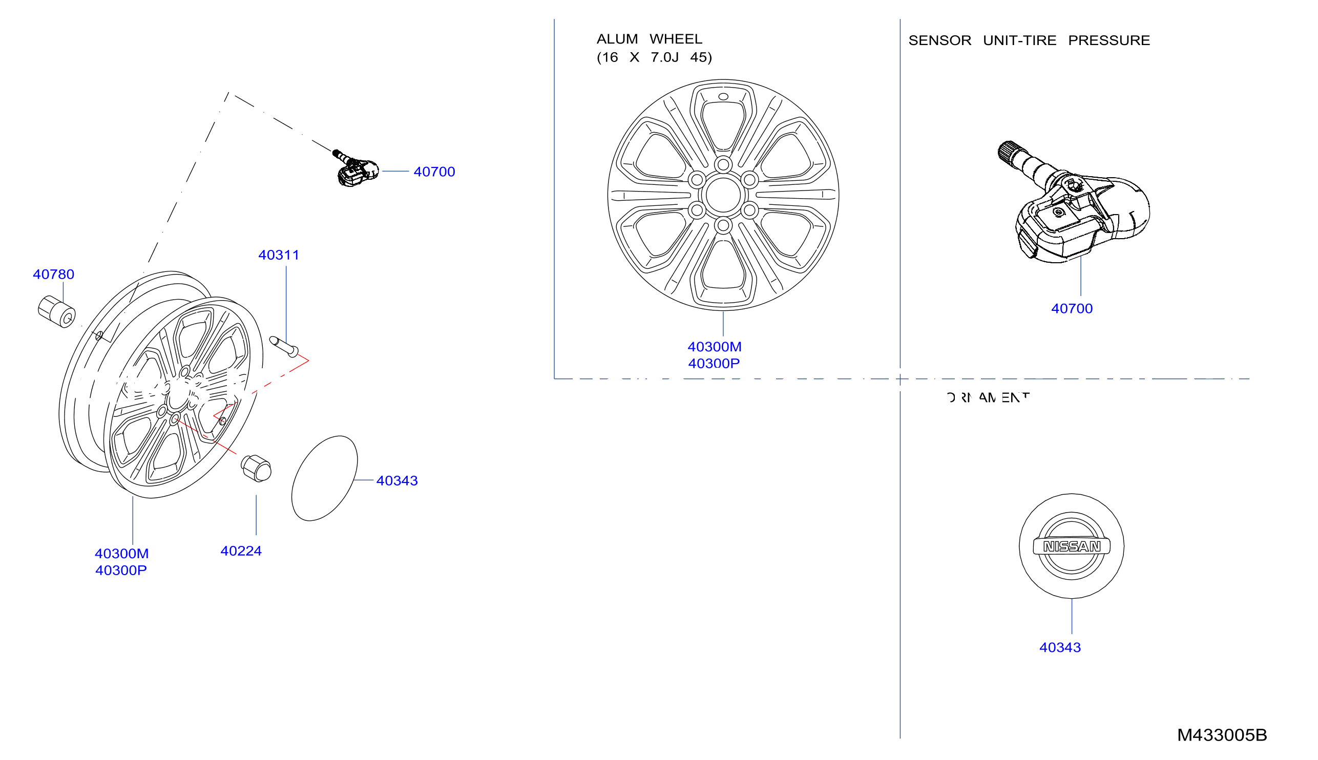 Road Wheel Tire Alloy Wheel 16 W / Tpms