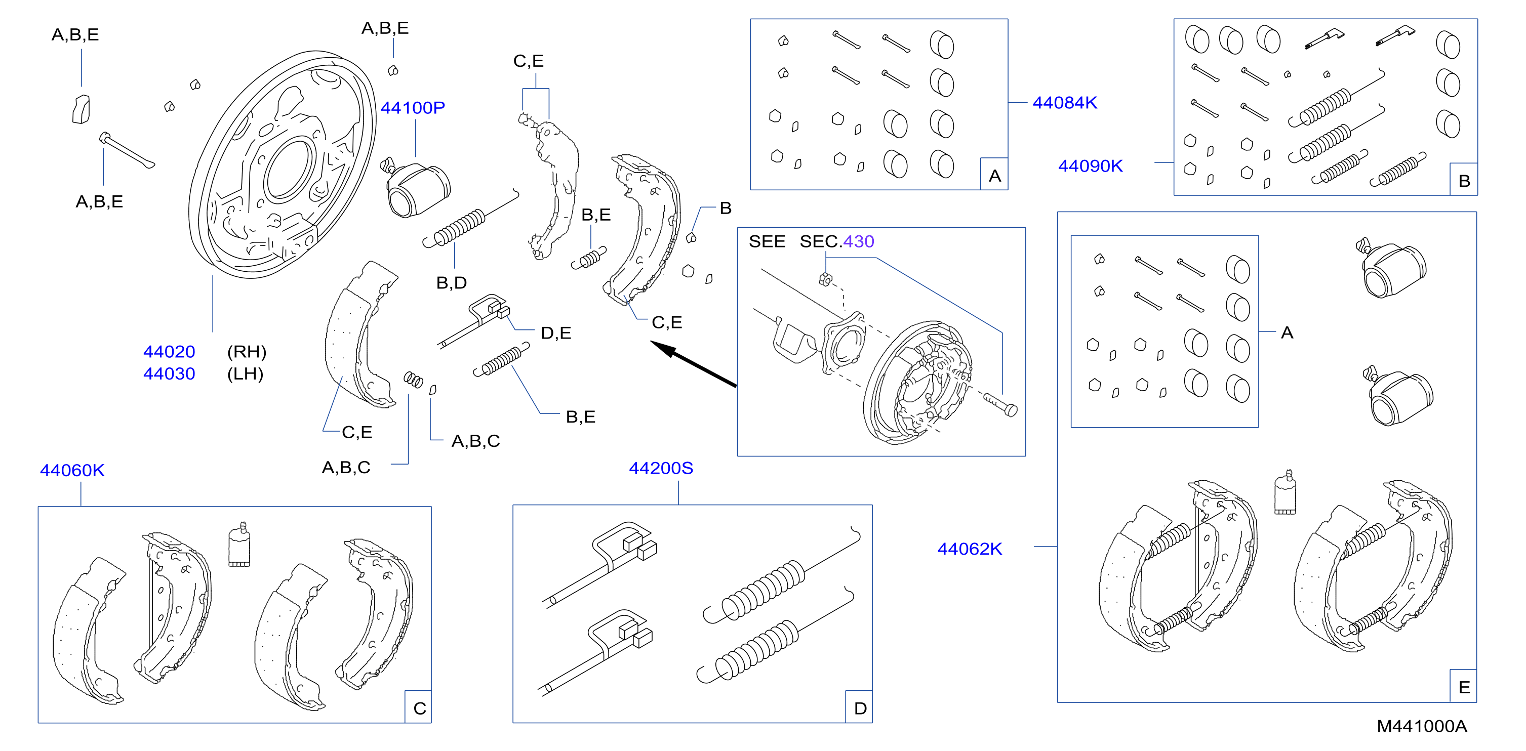 Rear Brake 1099 Ka24E Td27T