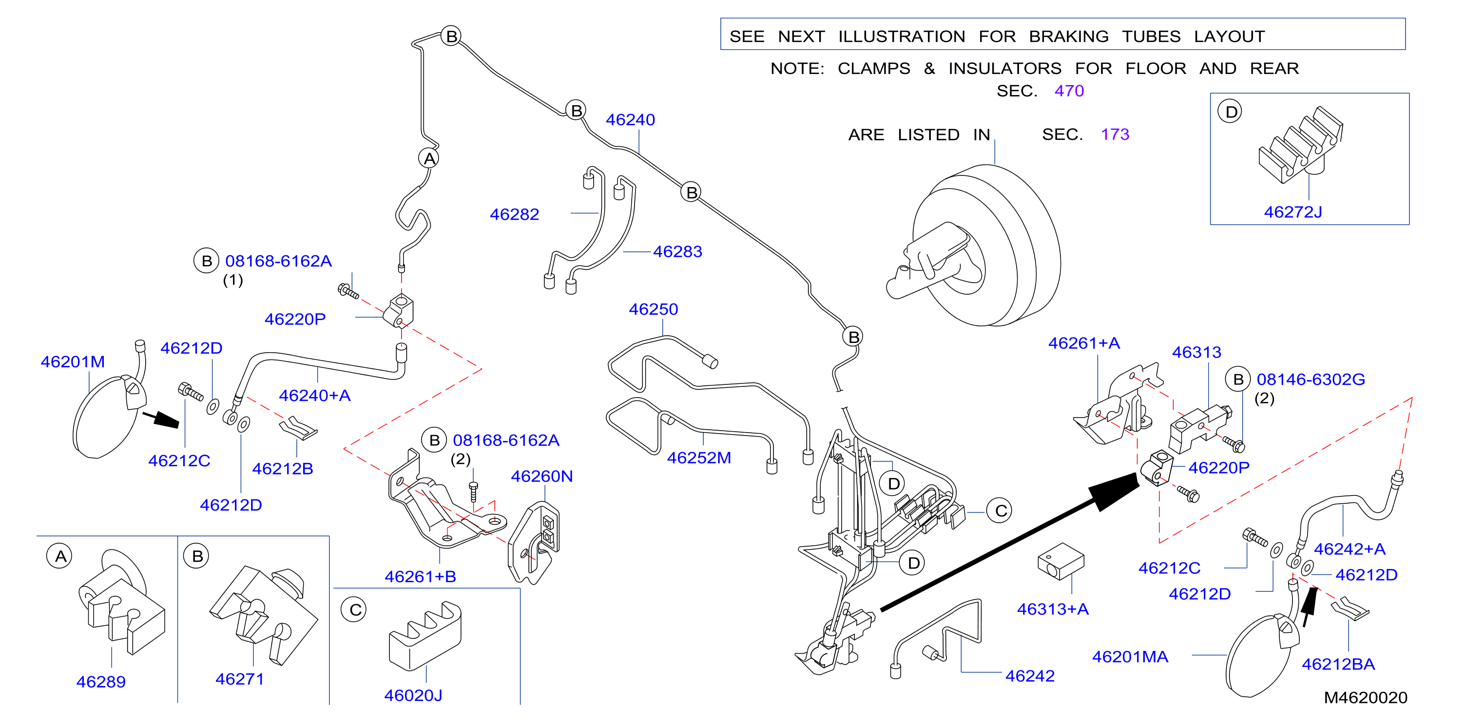 Brake Piping Control Front Piping