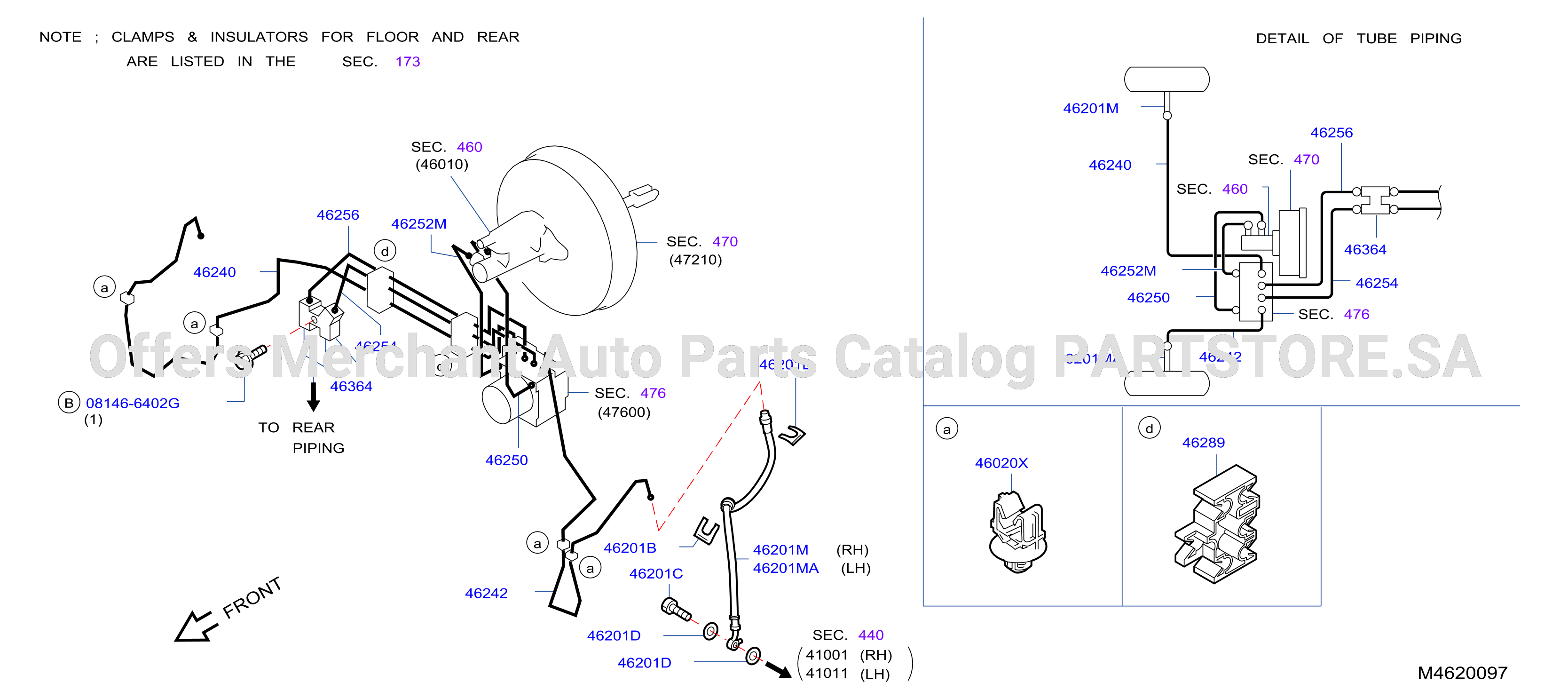 Brake Piping Control Front Piping