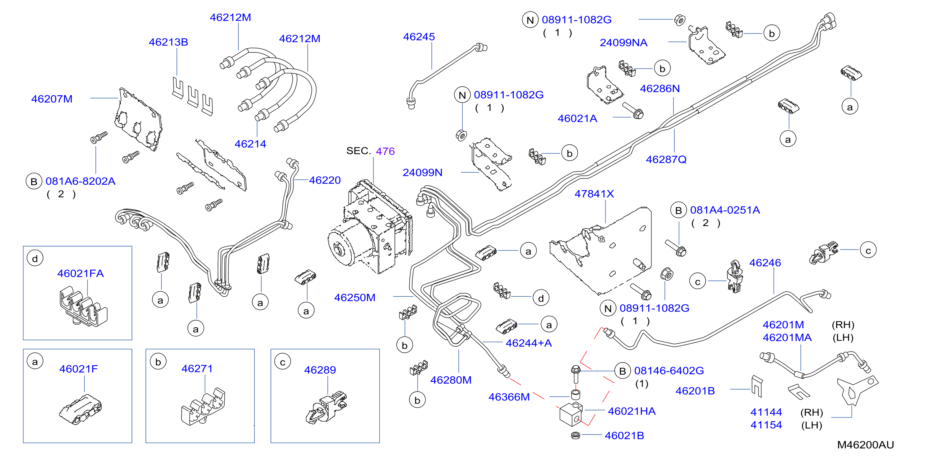 Brake Piping Control Front Piping
