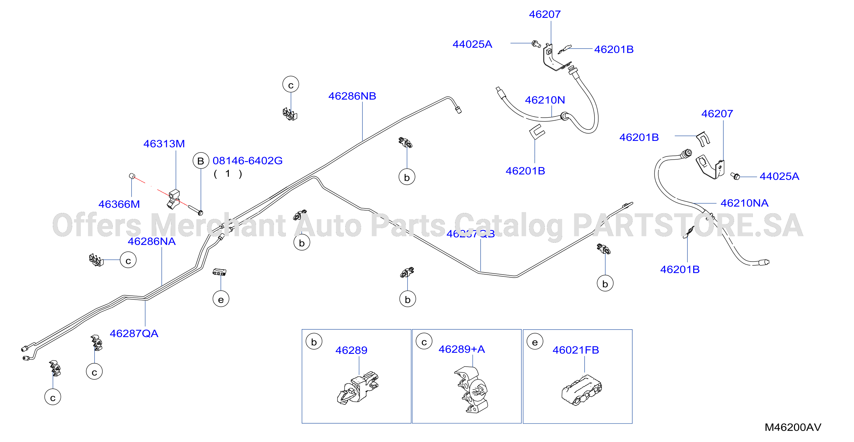 Brake Piping Control Rear Piping Mwb