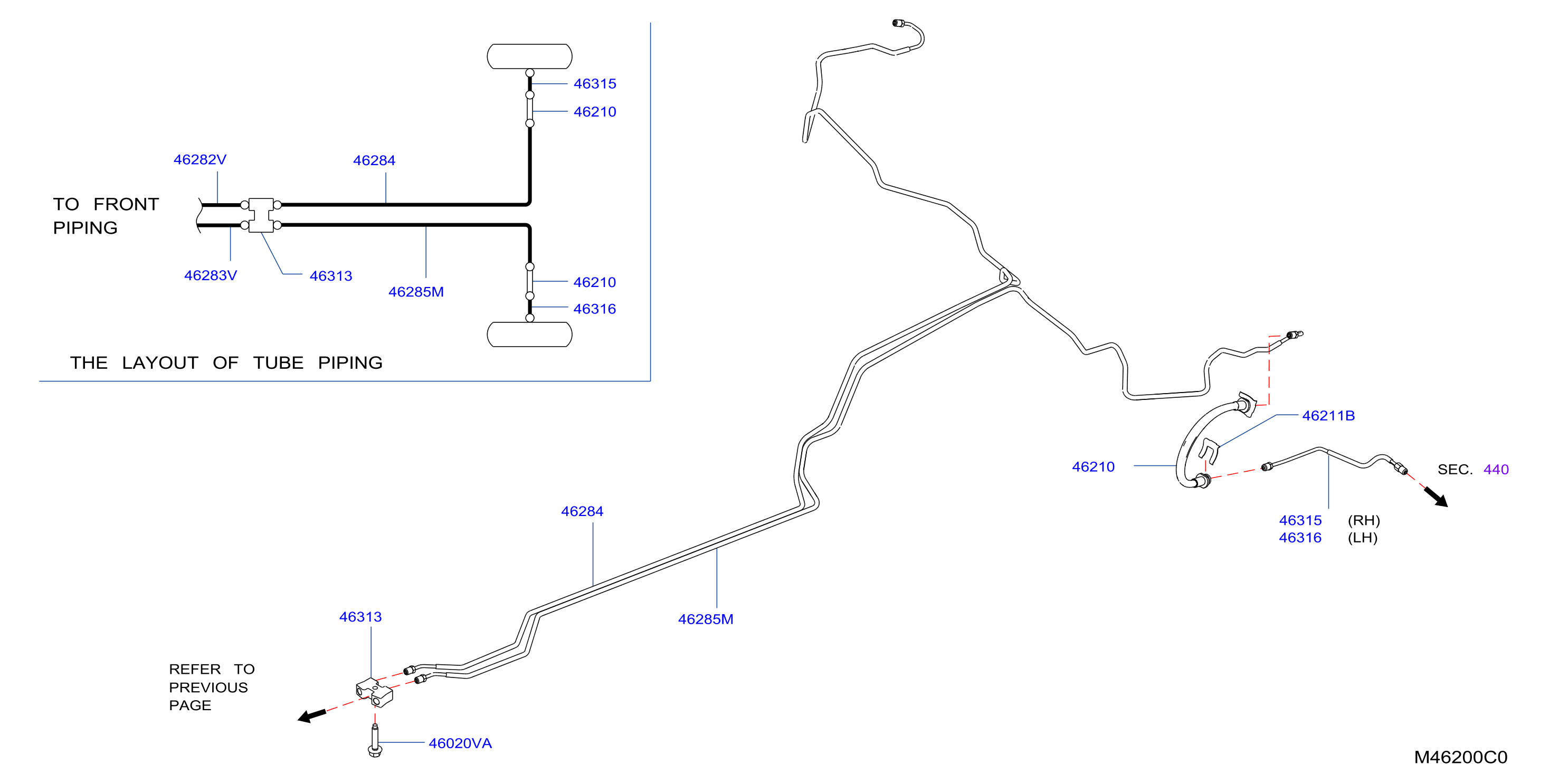 Brake Piping Control Rear