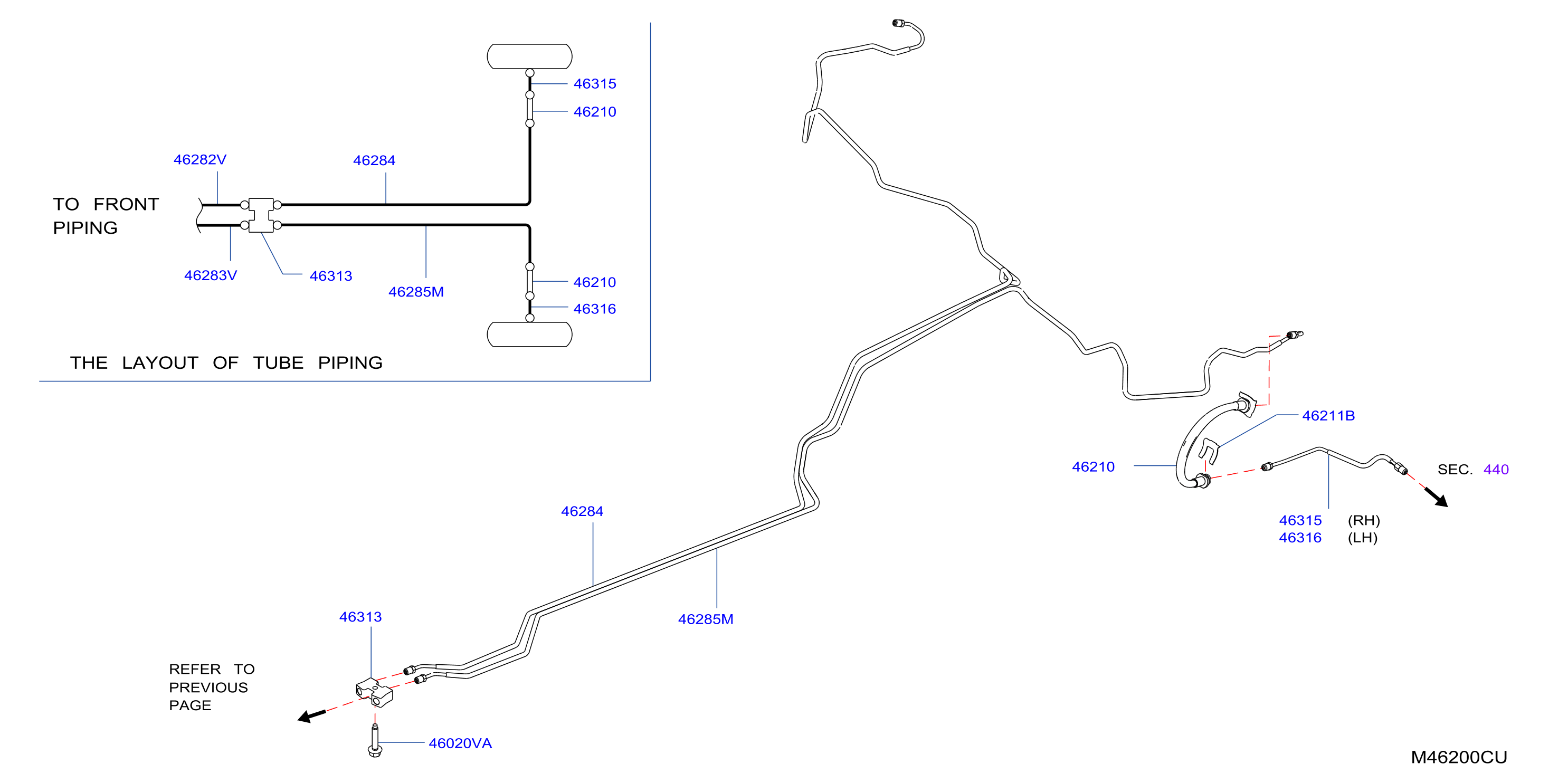 Brake Piping Control Rear