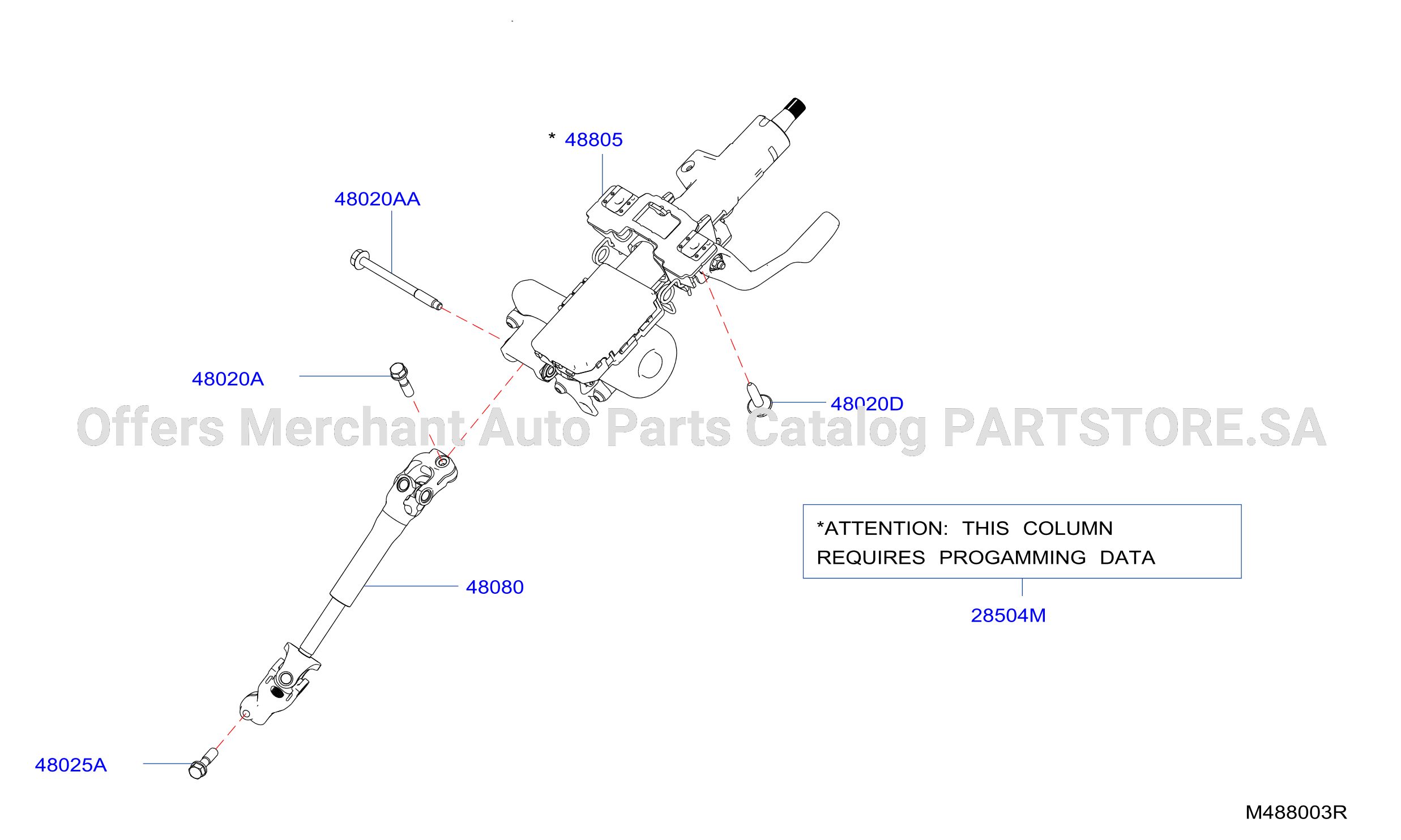 Steering Column Hr10Ddt