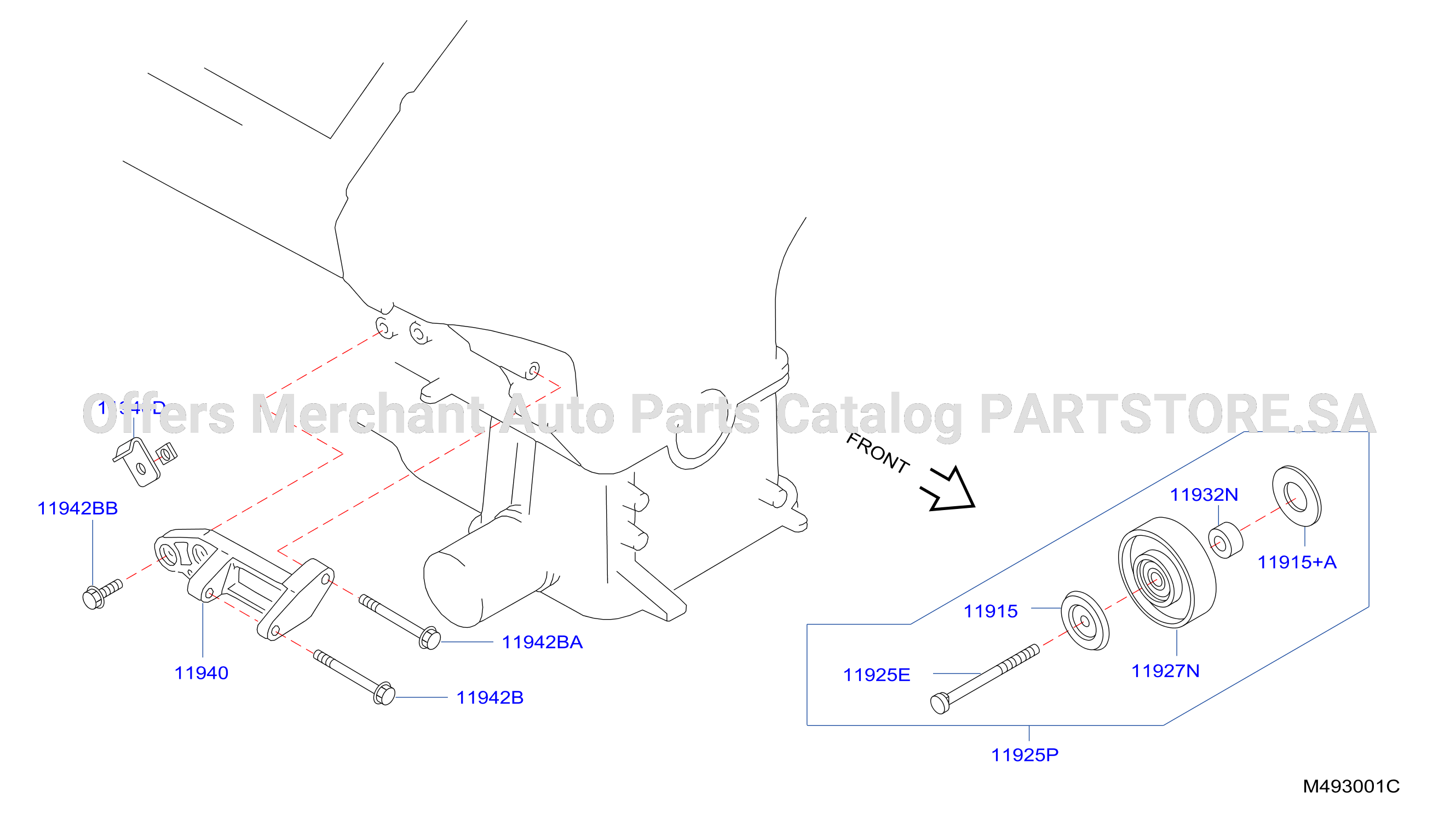 Power Steering Pump Mounting Power Stering