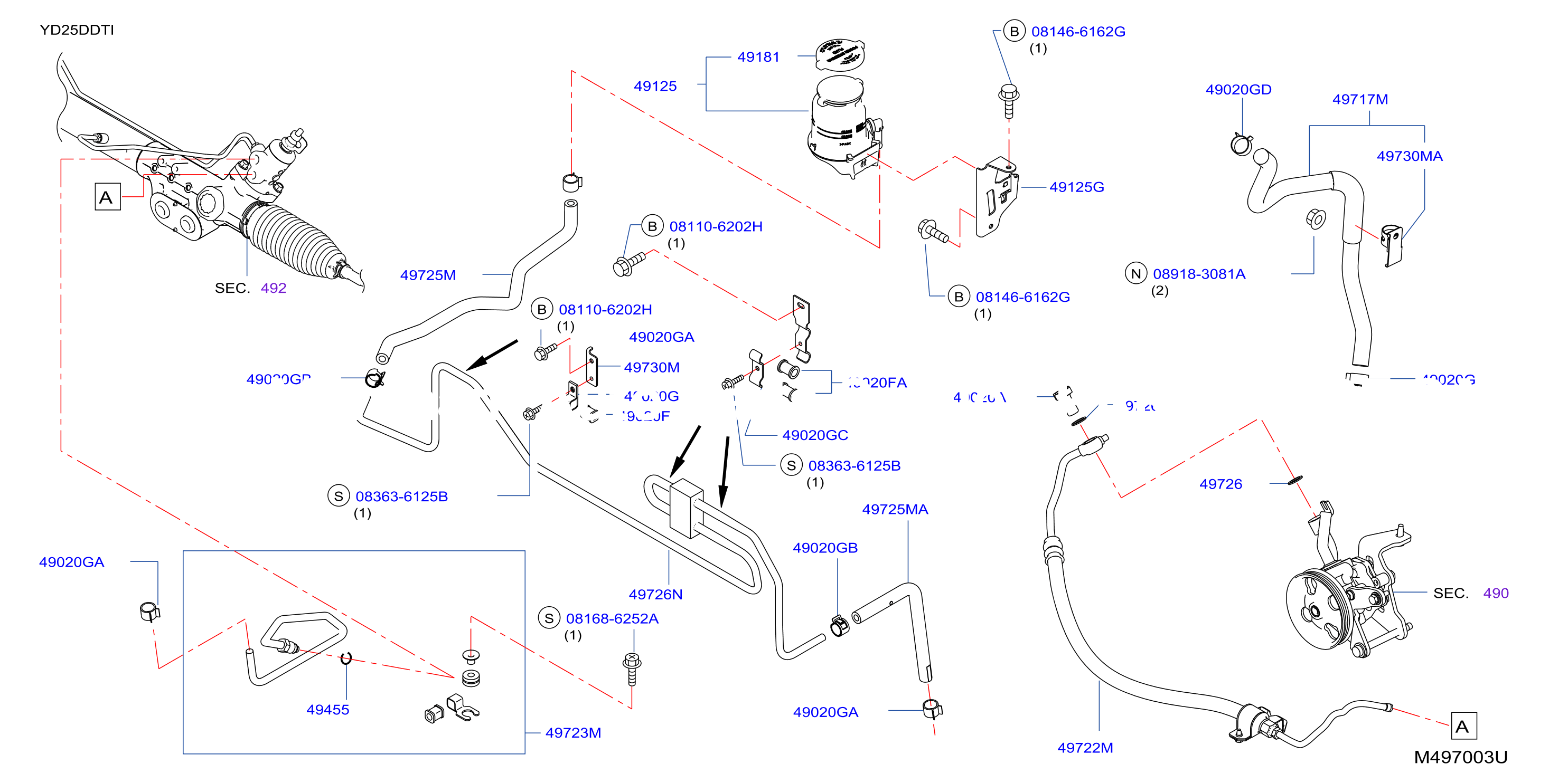 Power Steering Piping