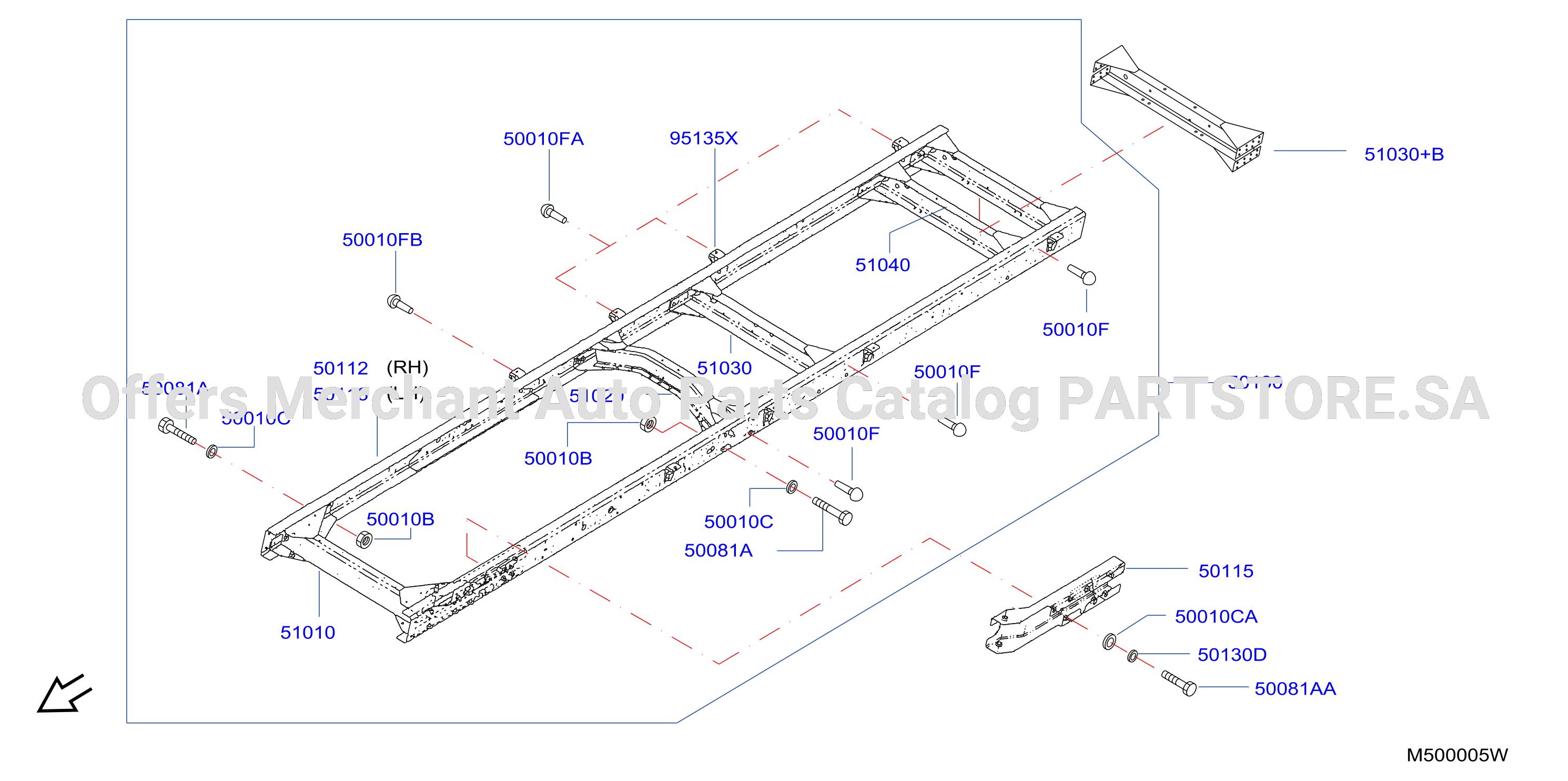 Frame Wb Std 2500 Frame Assy Cross Member