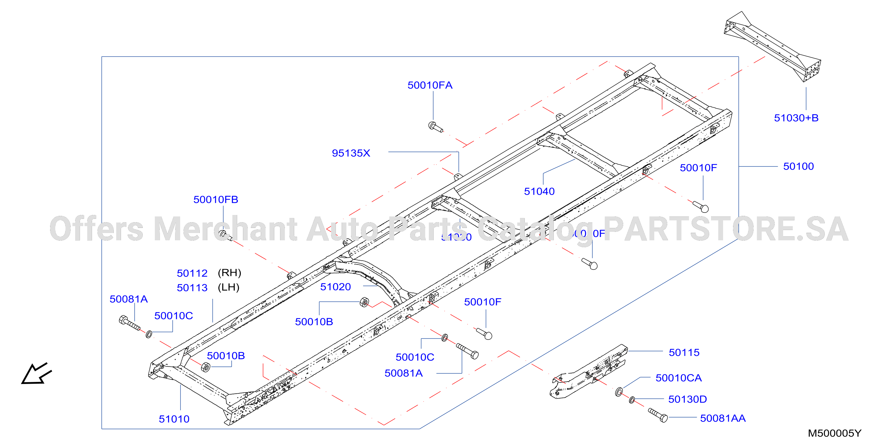 Frame Wb Mid 2900 Frame Assy Cross Member