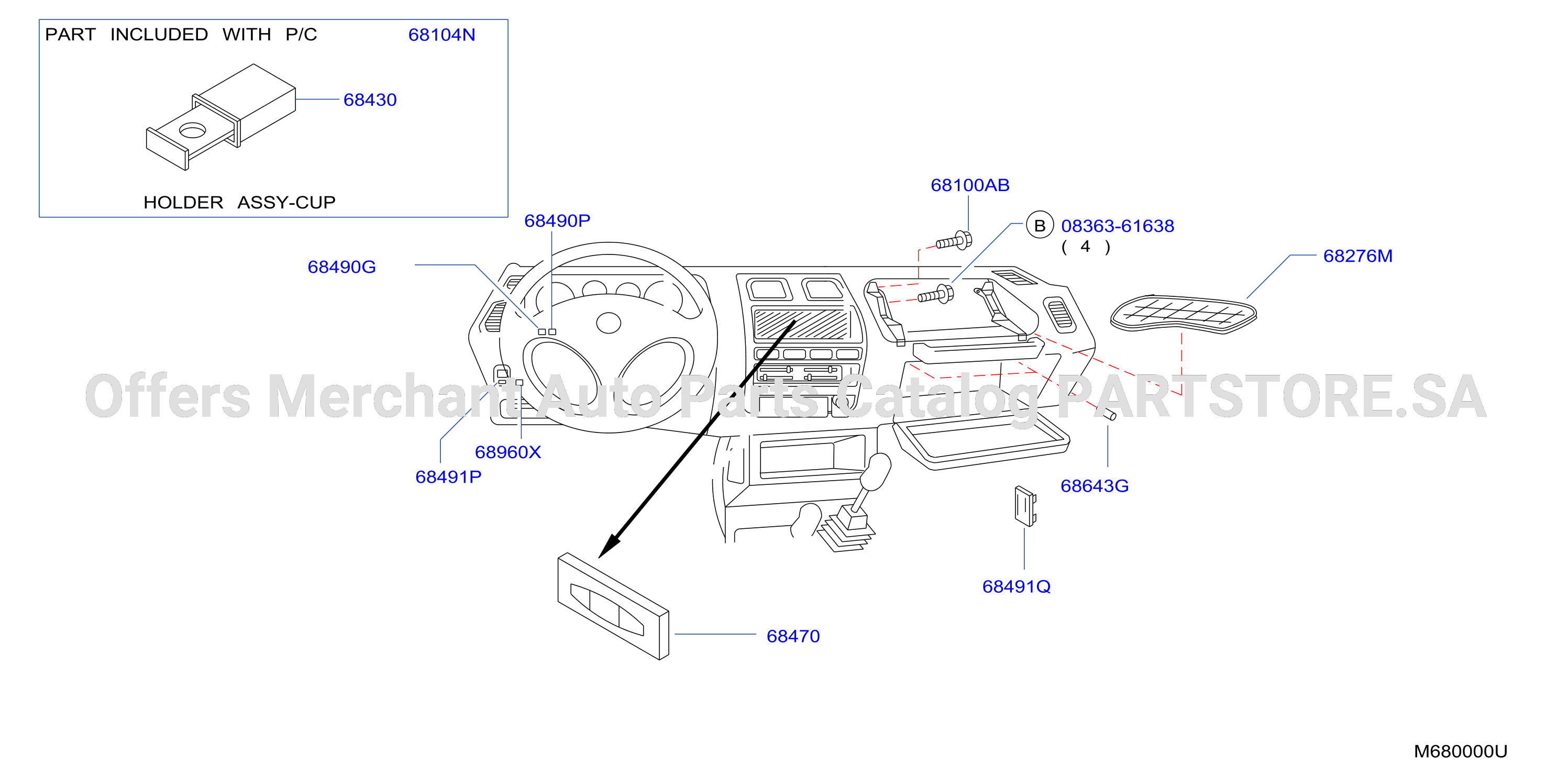 Instrument Panel Pad Cluster Lid