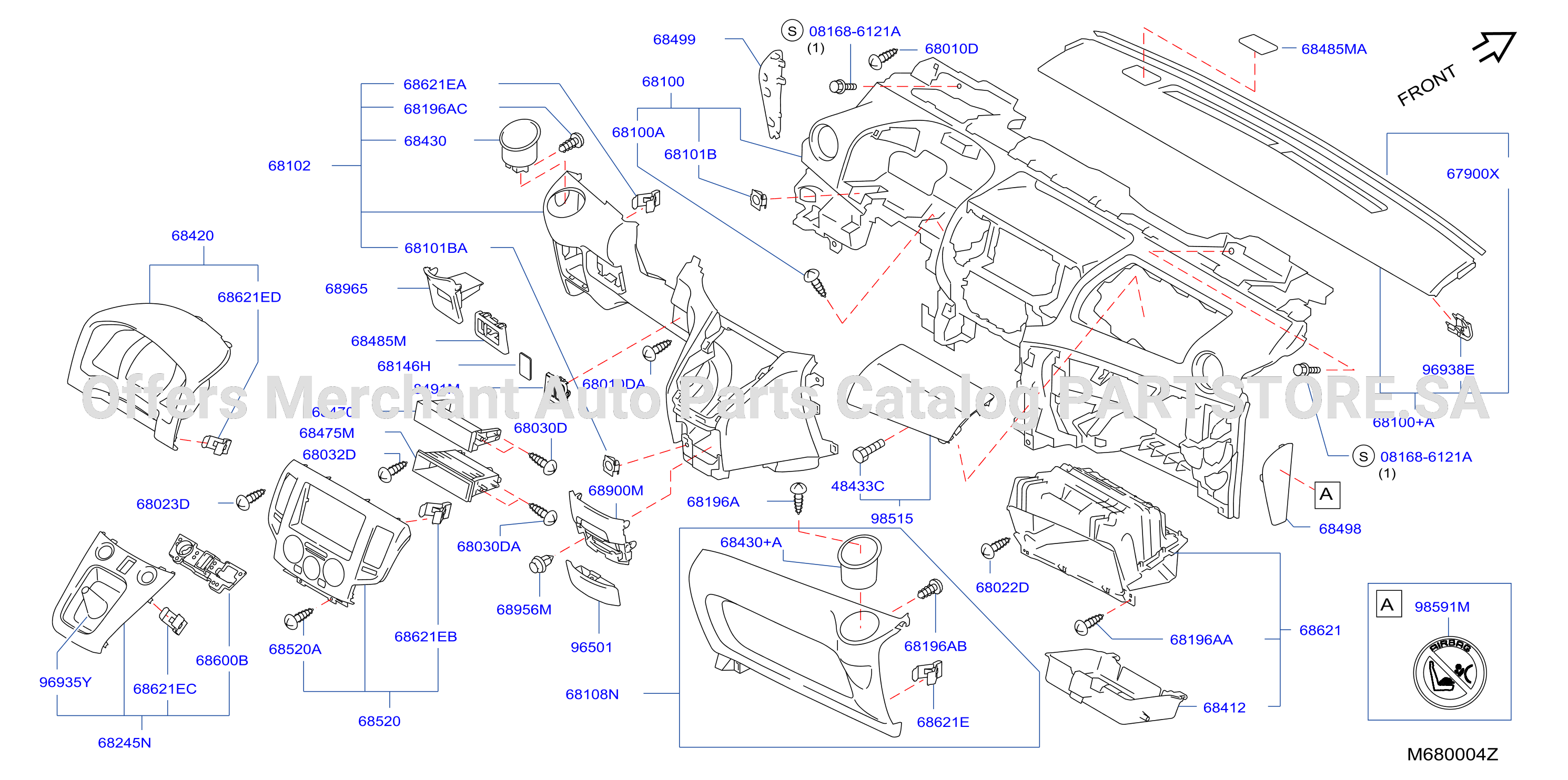Instrument Panel Pad Cluster Lid Inst Fitting