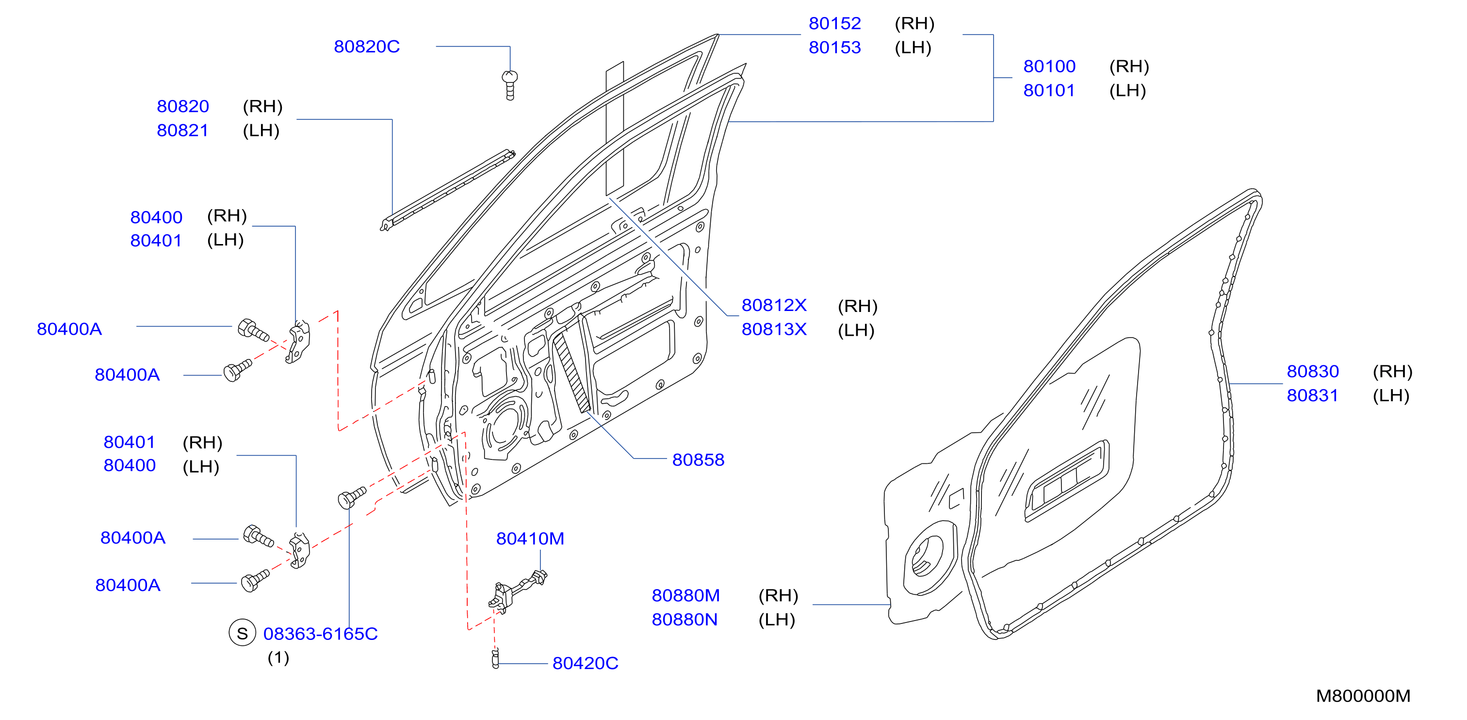 Front Door Panel Fitting
