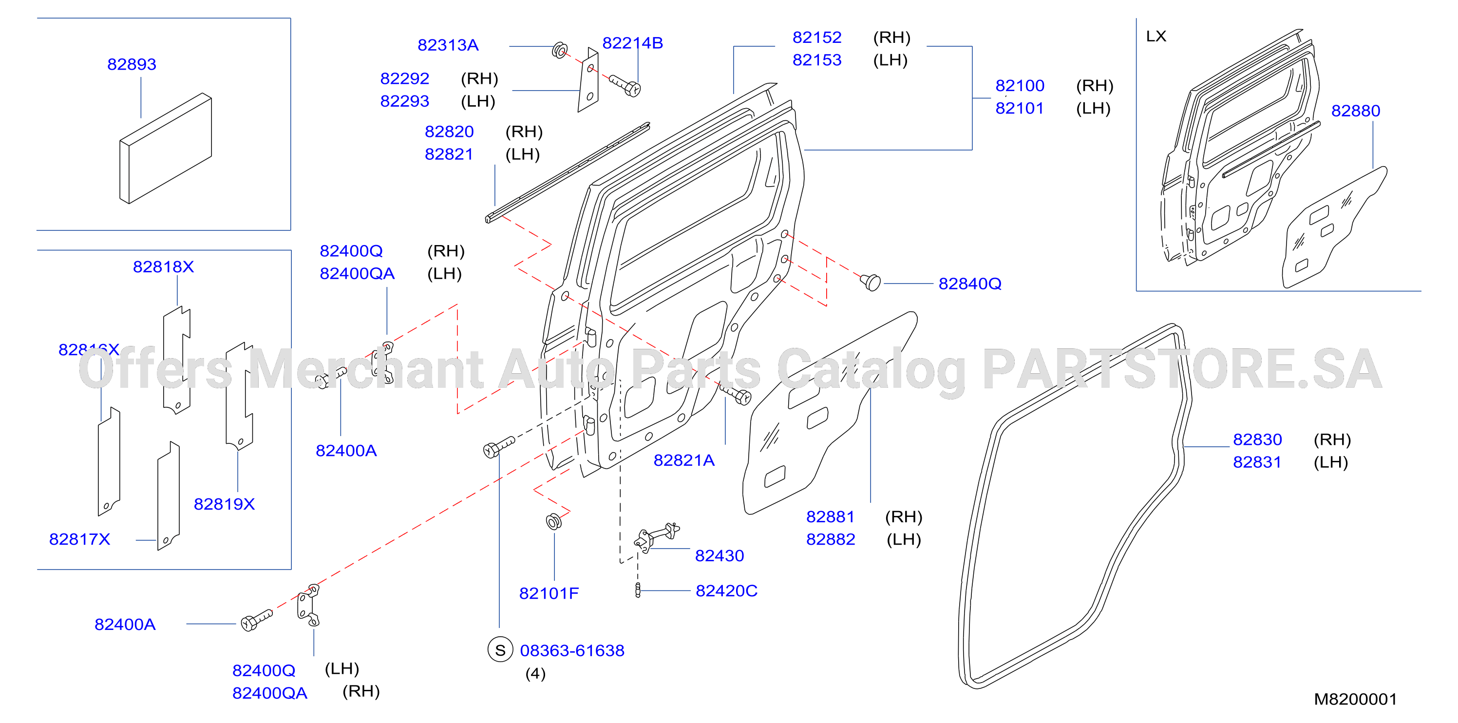 Rear Door Panel Fitting