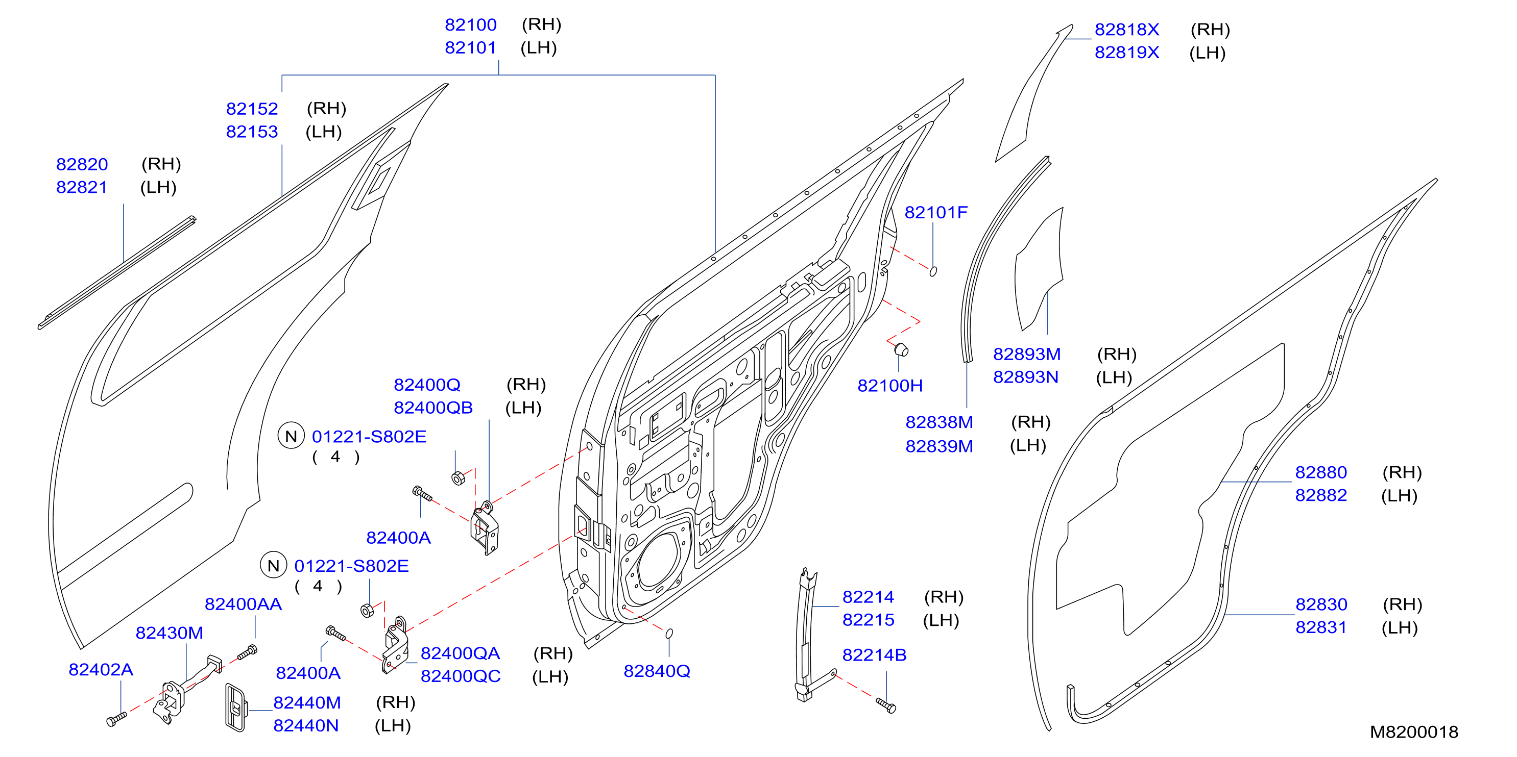 Rear Door Panel Fitting