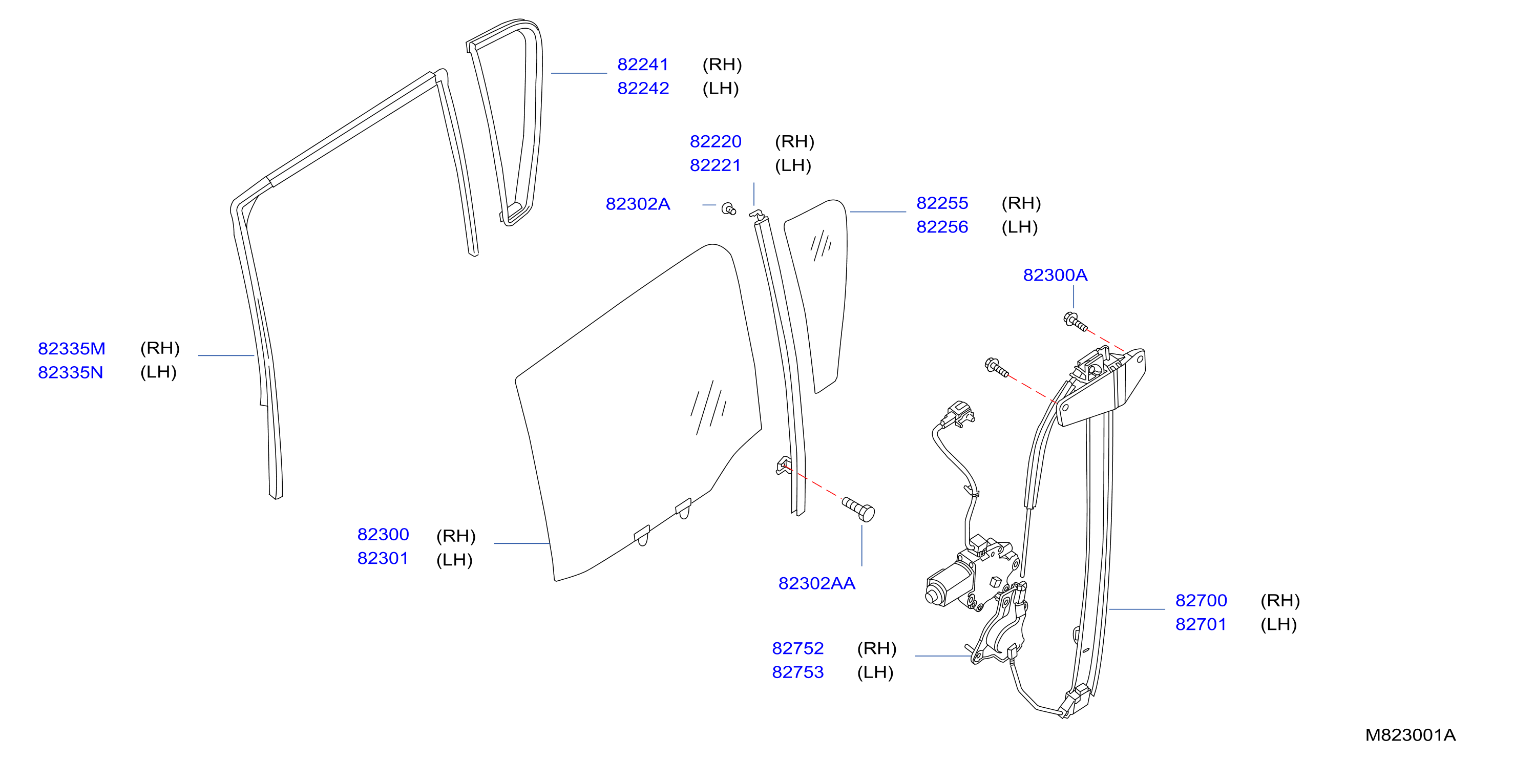 Rear Door Window Regulator