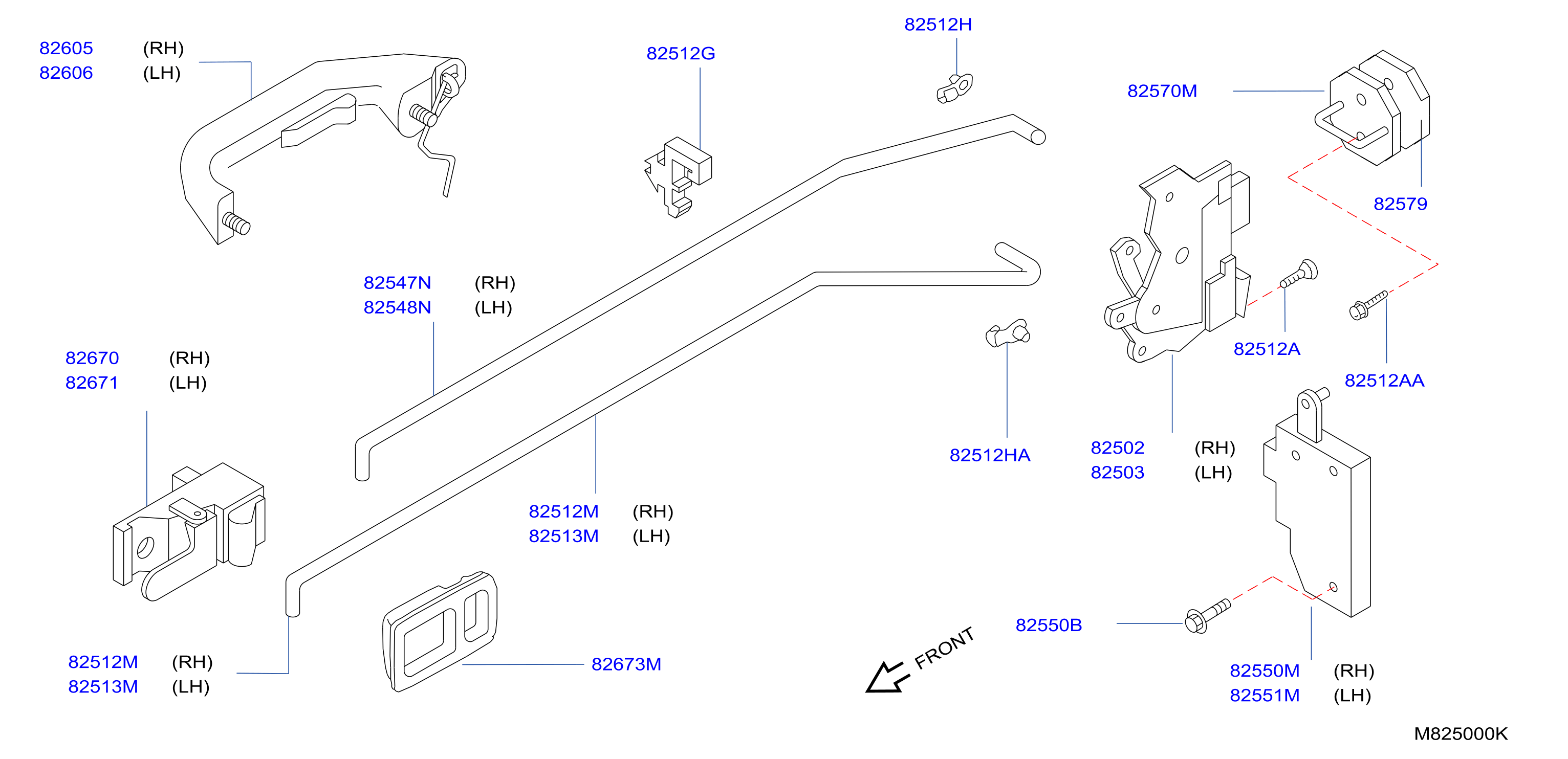 Rear Door Lock Handle