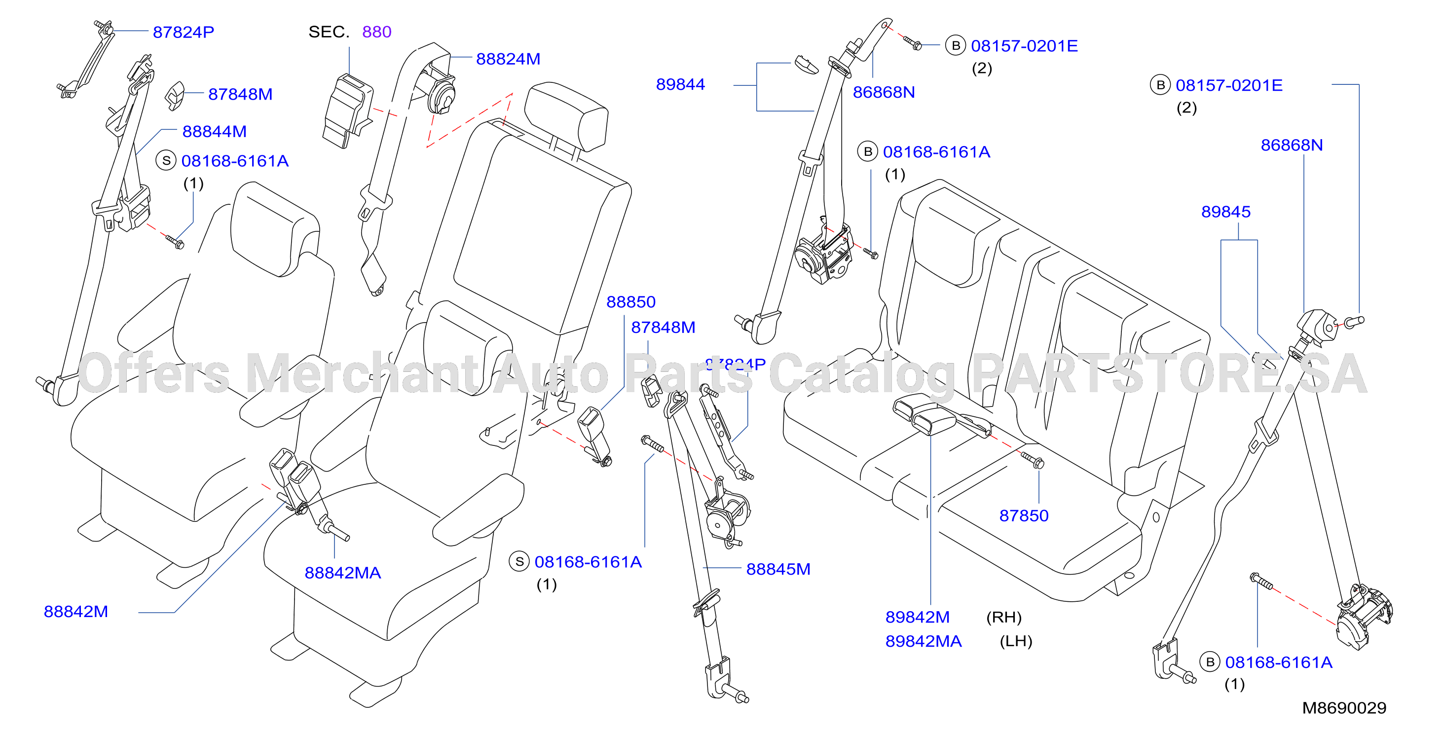 Rear Seat Belt