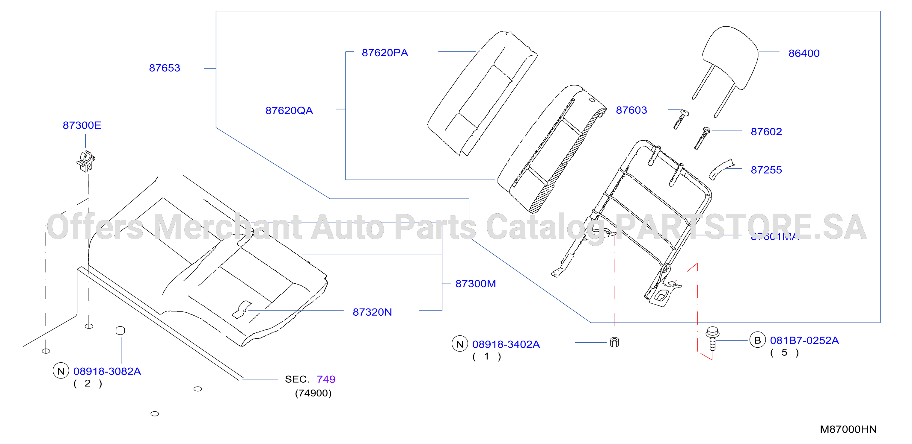 Front Seat Lateral Back Rest