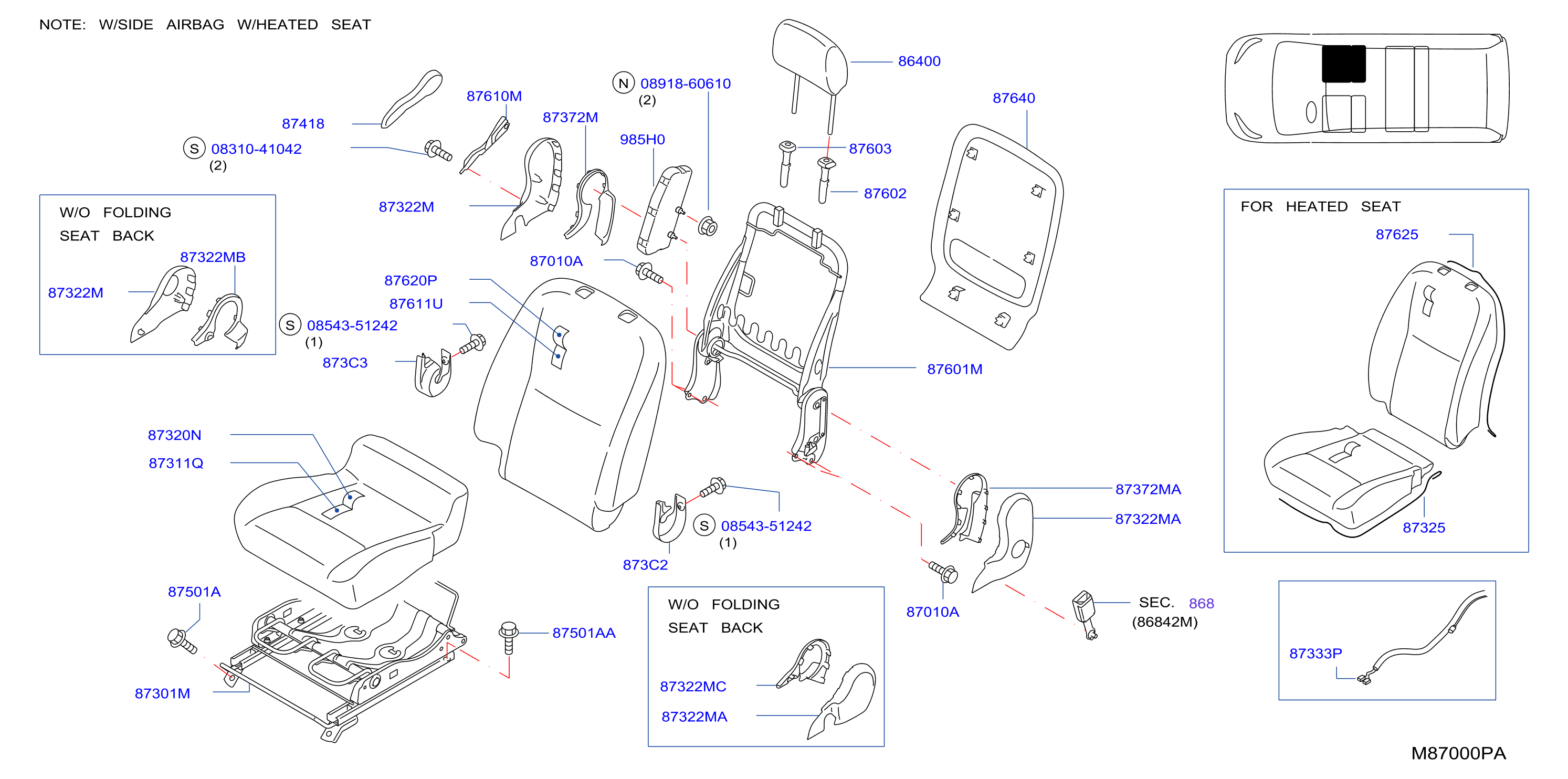 Front Seat Rh Seat W / Side Airbag W / Heated Seat