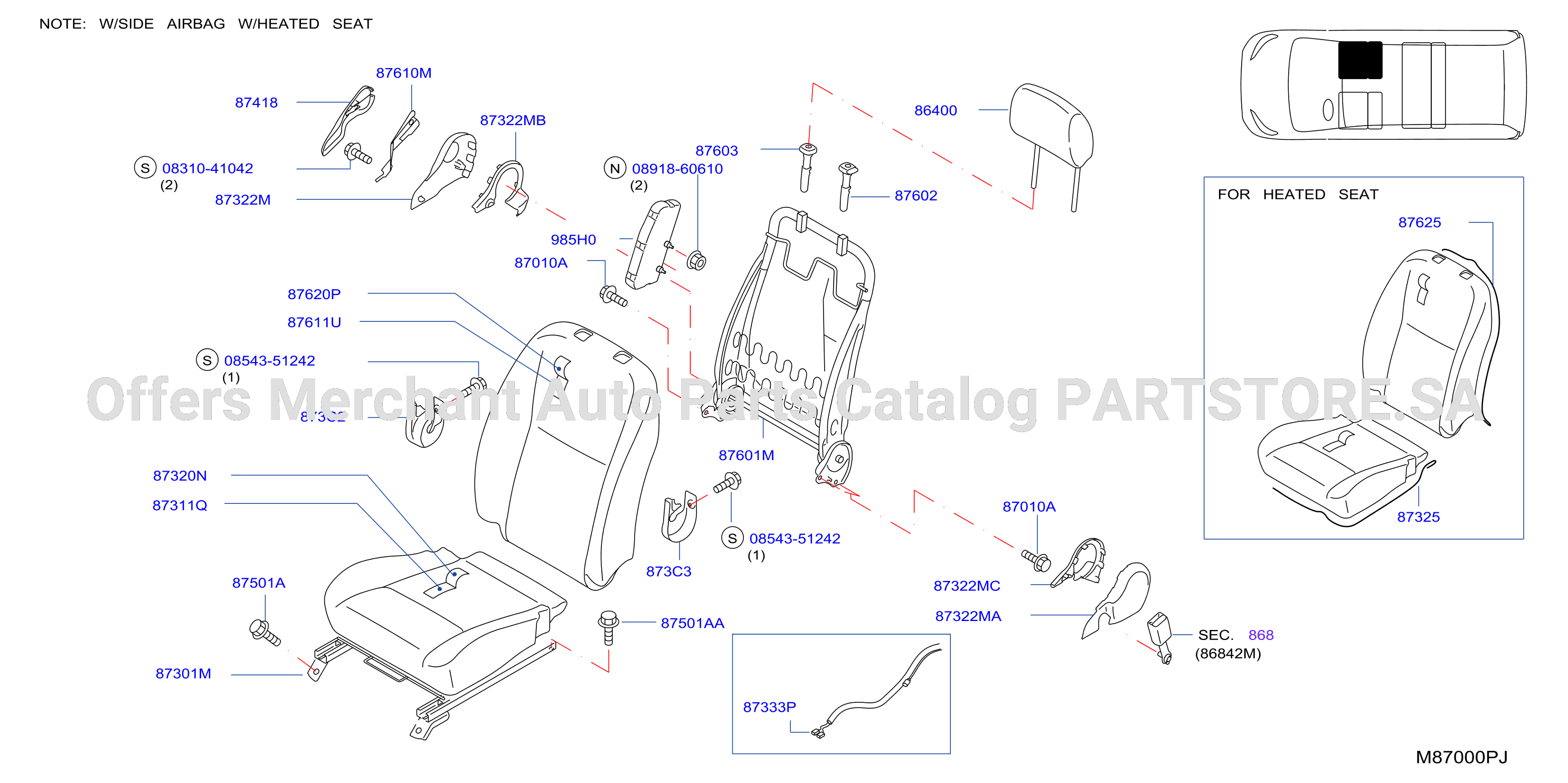Front Seat Rh Seat W / Side Airbag W / Heated Seat