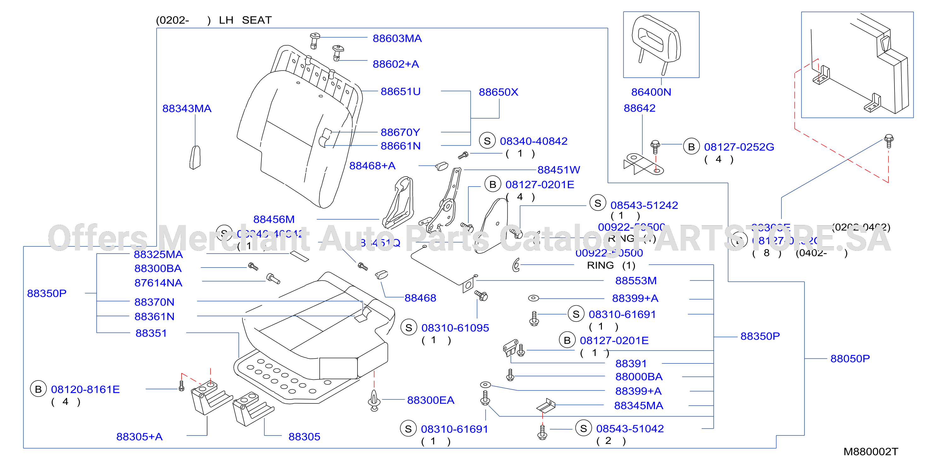 Rear Seat 0202 Lh Seat