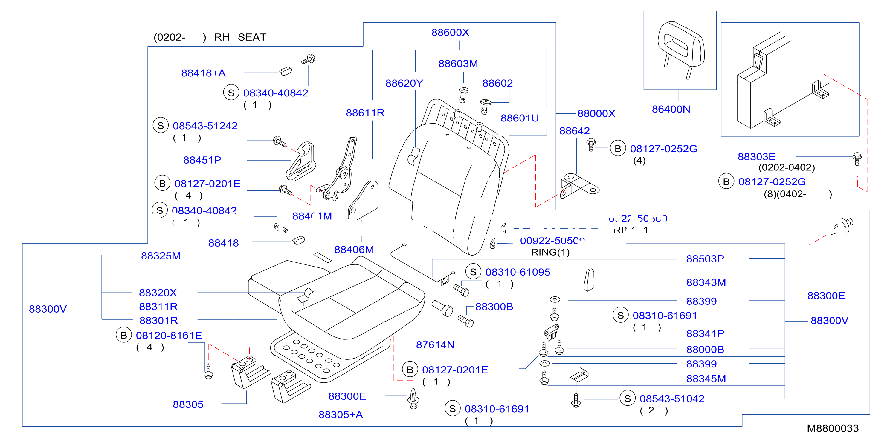 Rear Seat 0202 Rh Seat