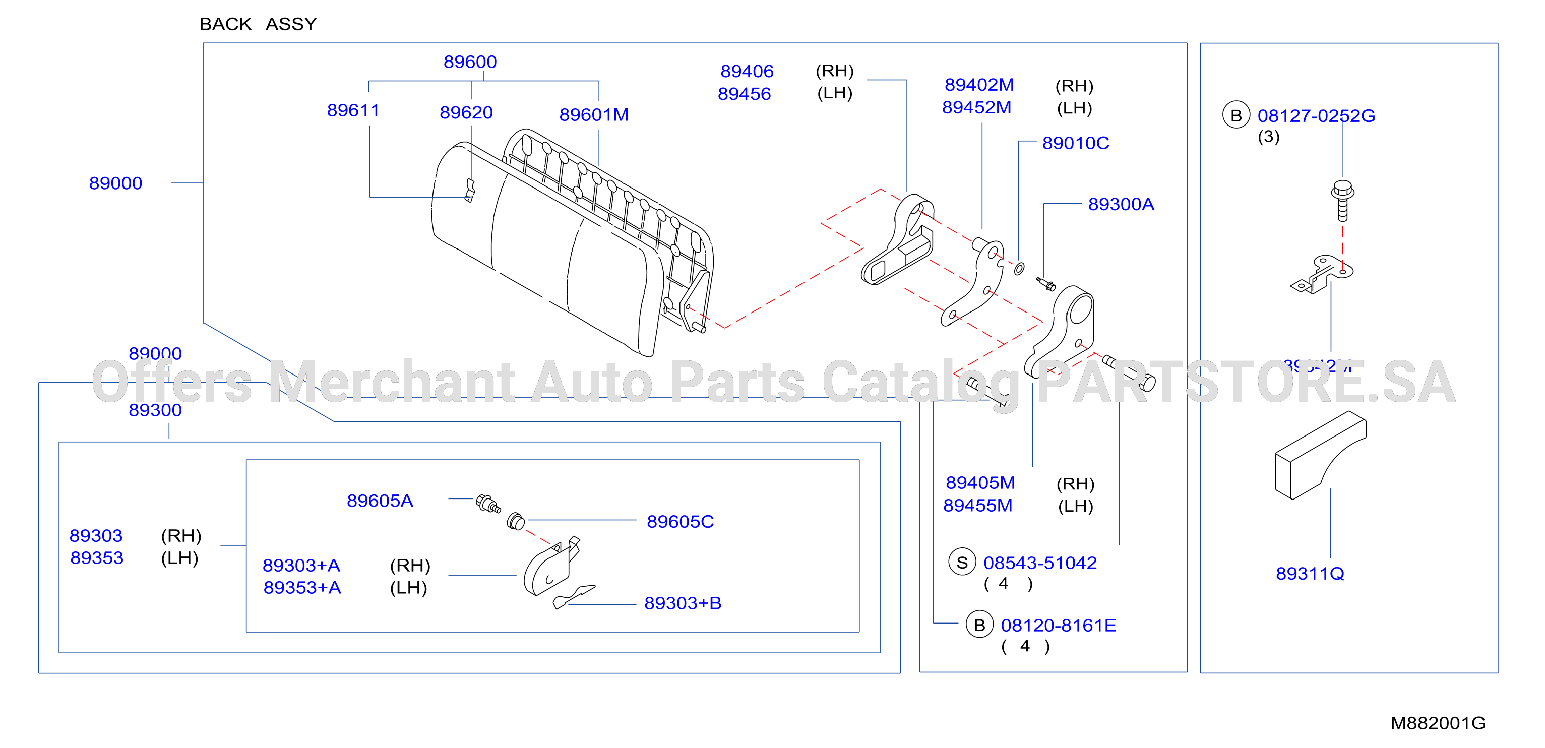 3Rd Seat Back Assy