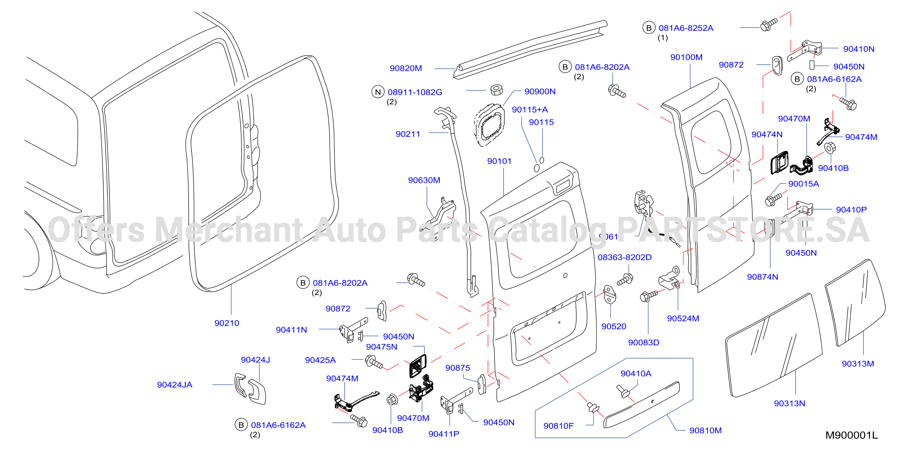 Back Door Panel Fitting French