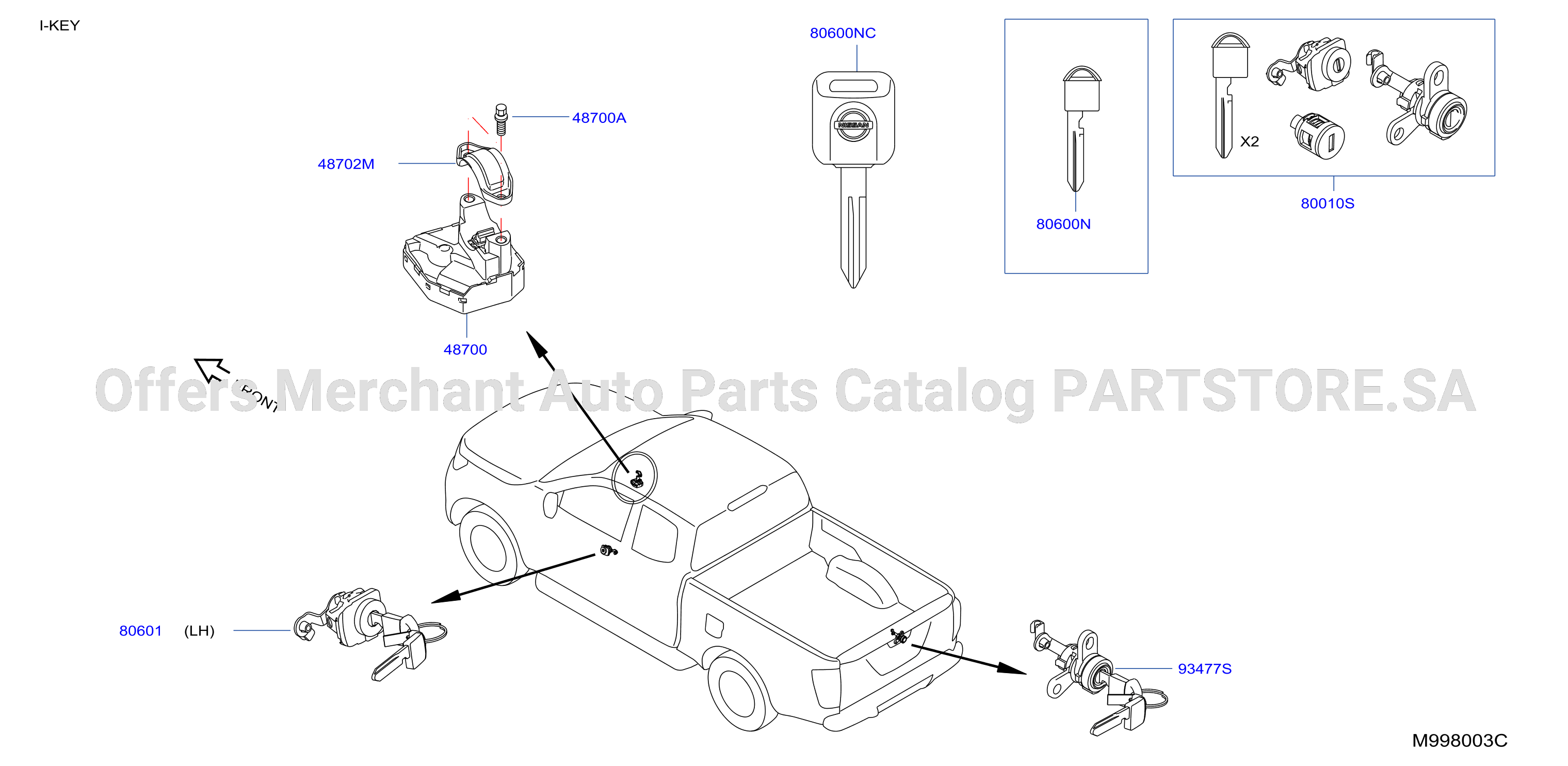 Key Set Blank Key Dc
