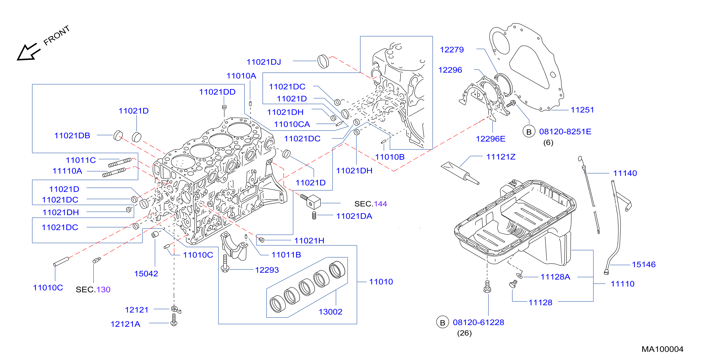 Cylinder Block Oil Pan