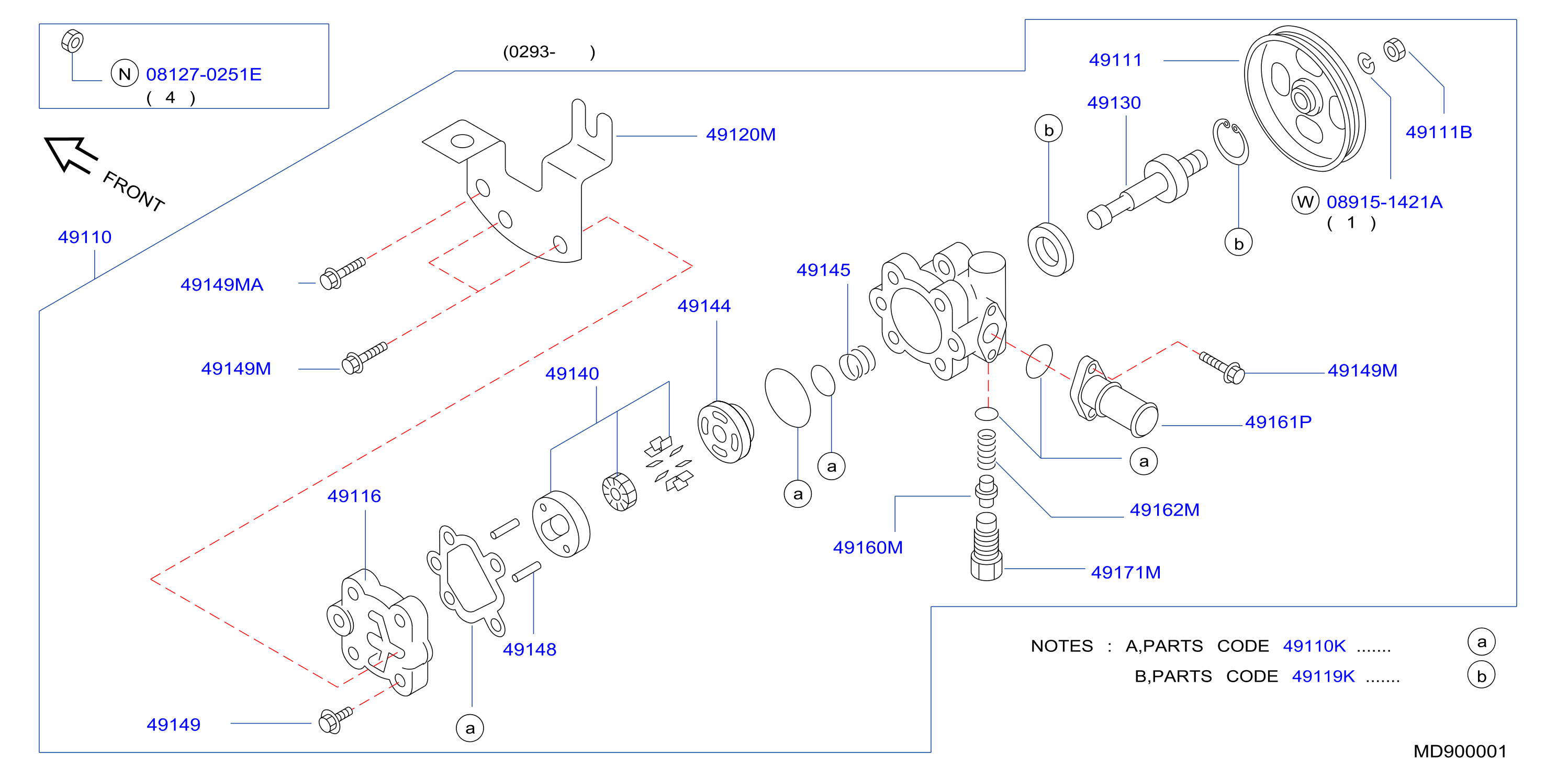 Power Steering Pump Ka24E