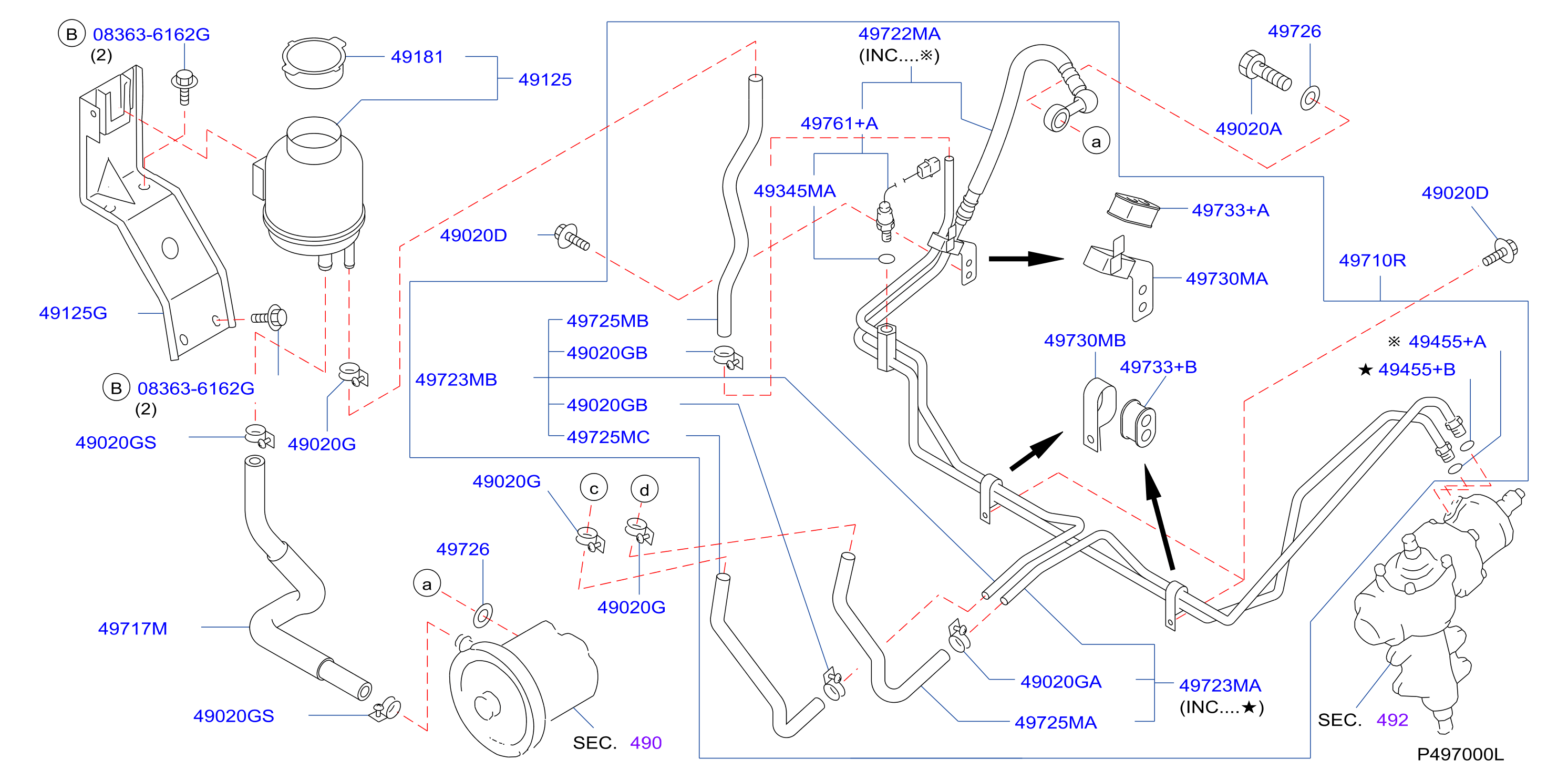 Power Steering Piping Power Steering