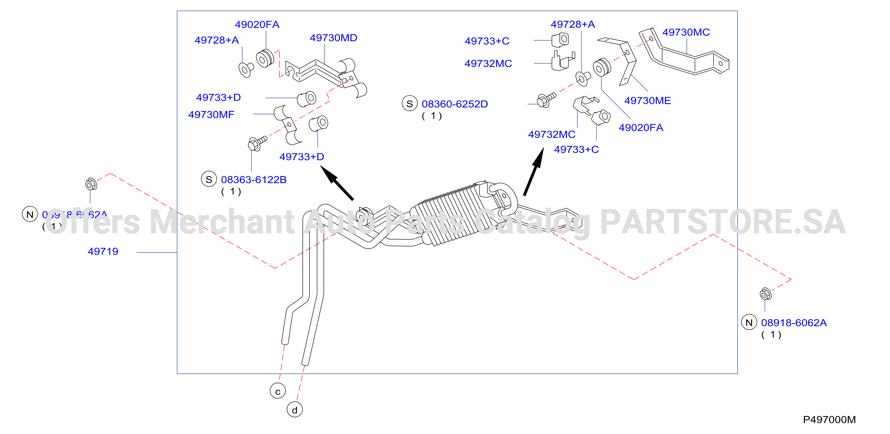 Power Steering Piping Oil Cooler