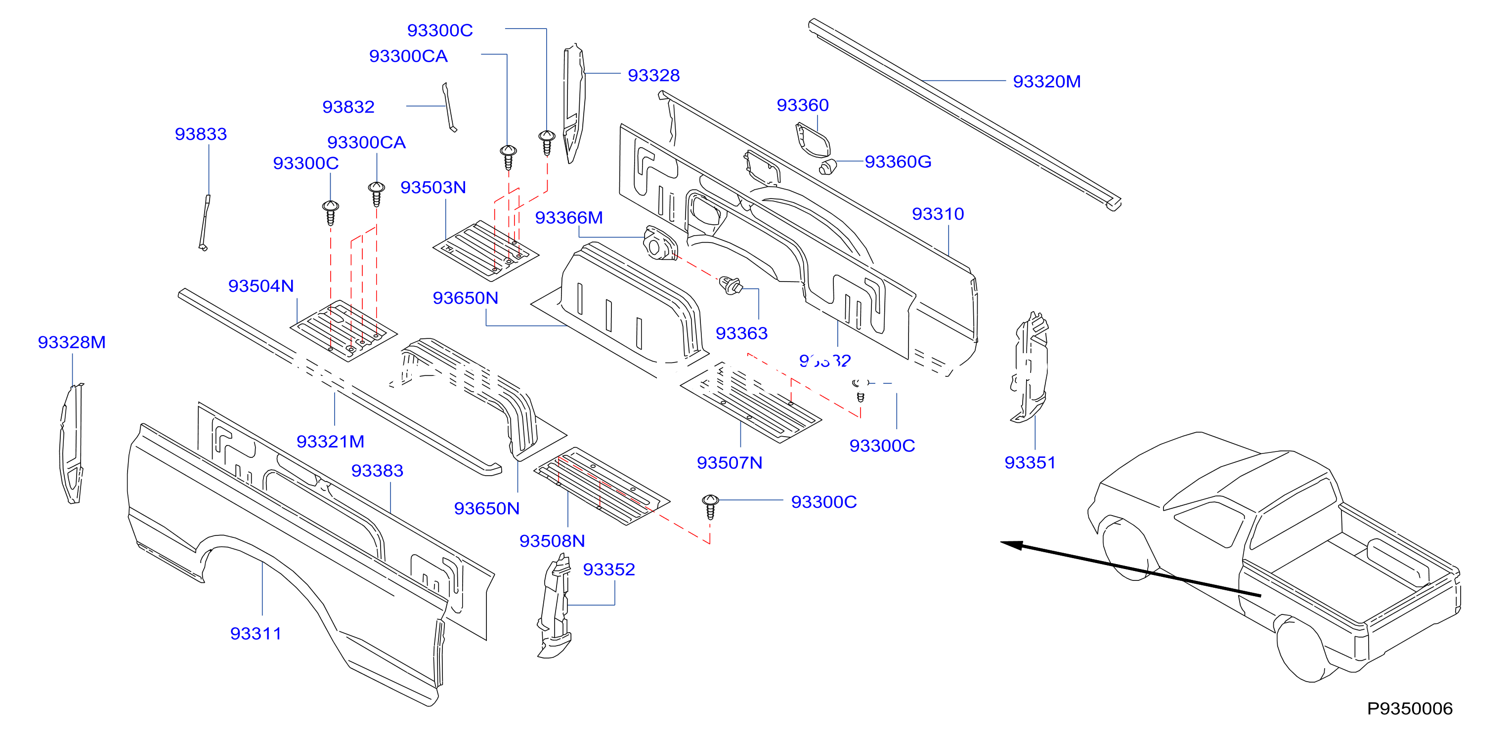 Rear Body Side Gate Fitting