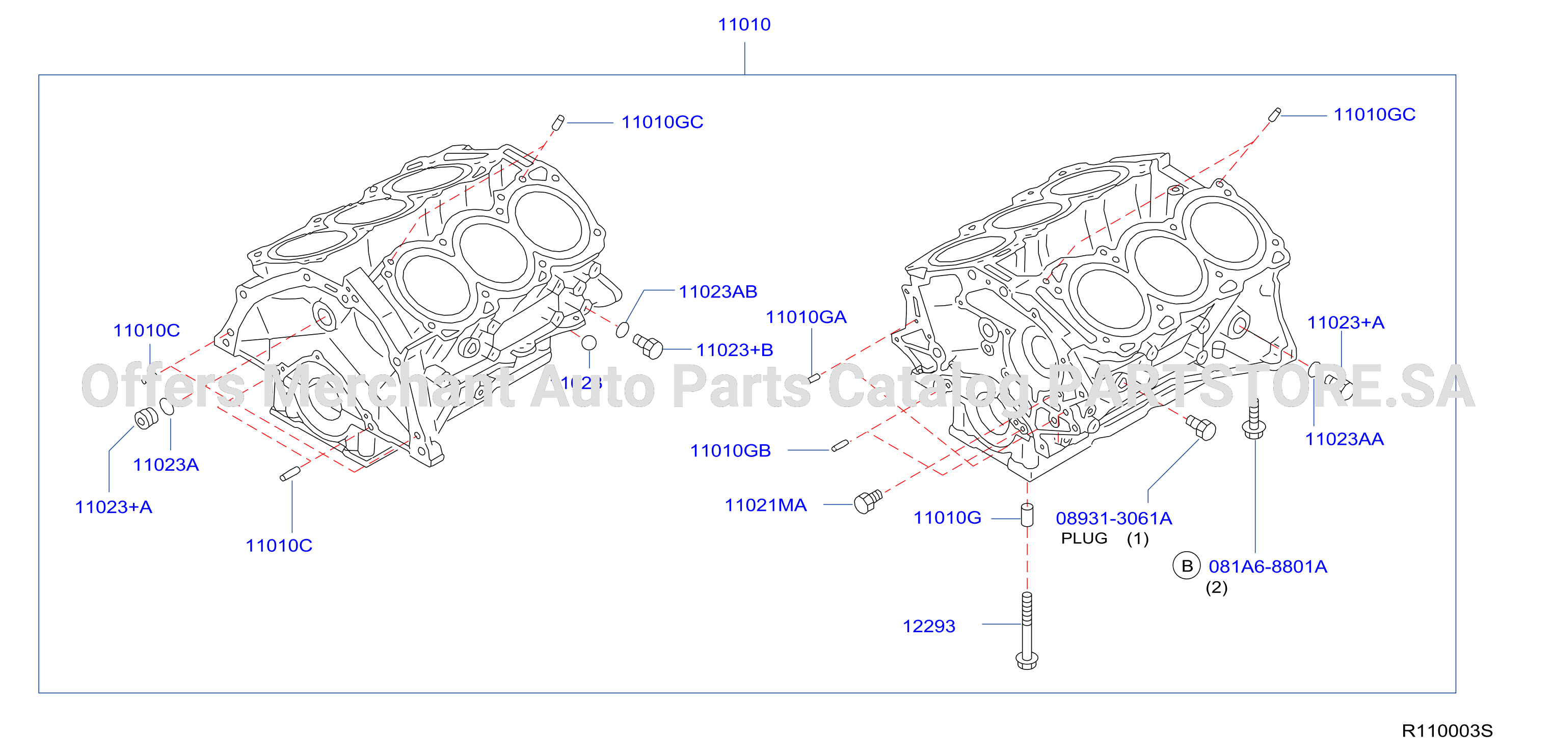 Cylinder Block Oil Pan Block Oil Pan Assy