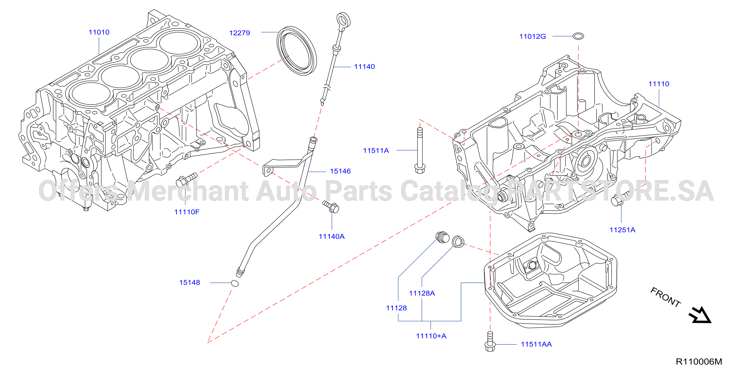 Cylinder Block Oil Pan Assembly