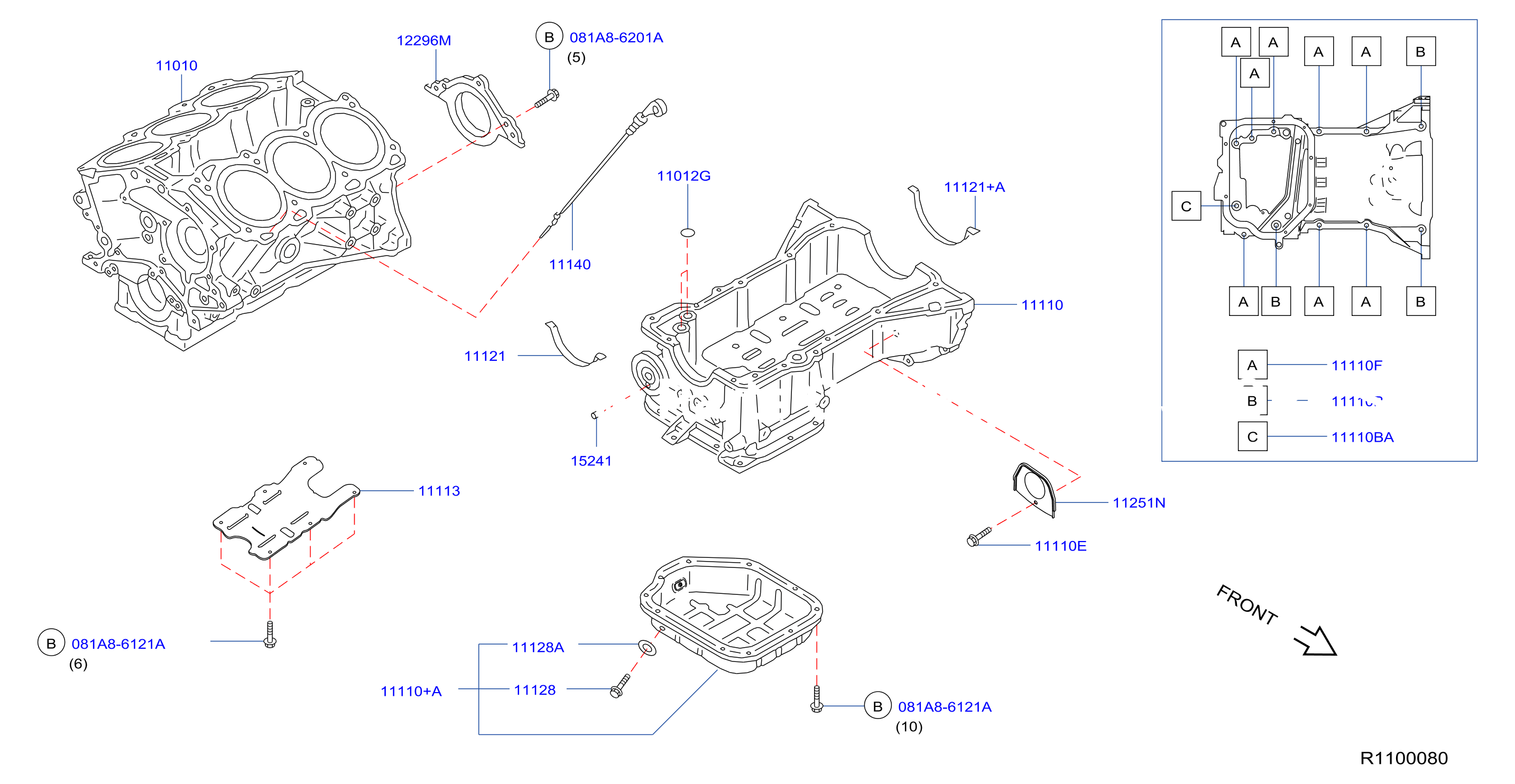Cylinder Block Oil Pan Cylinder Block Assembly
