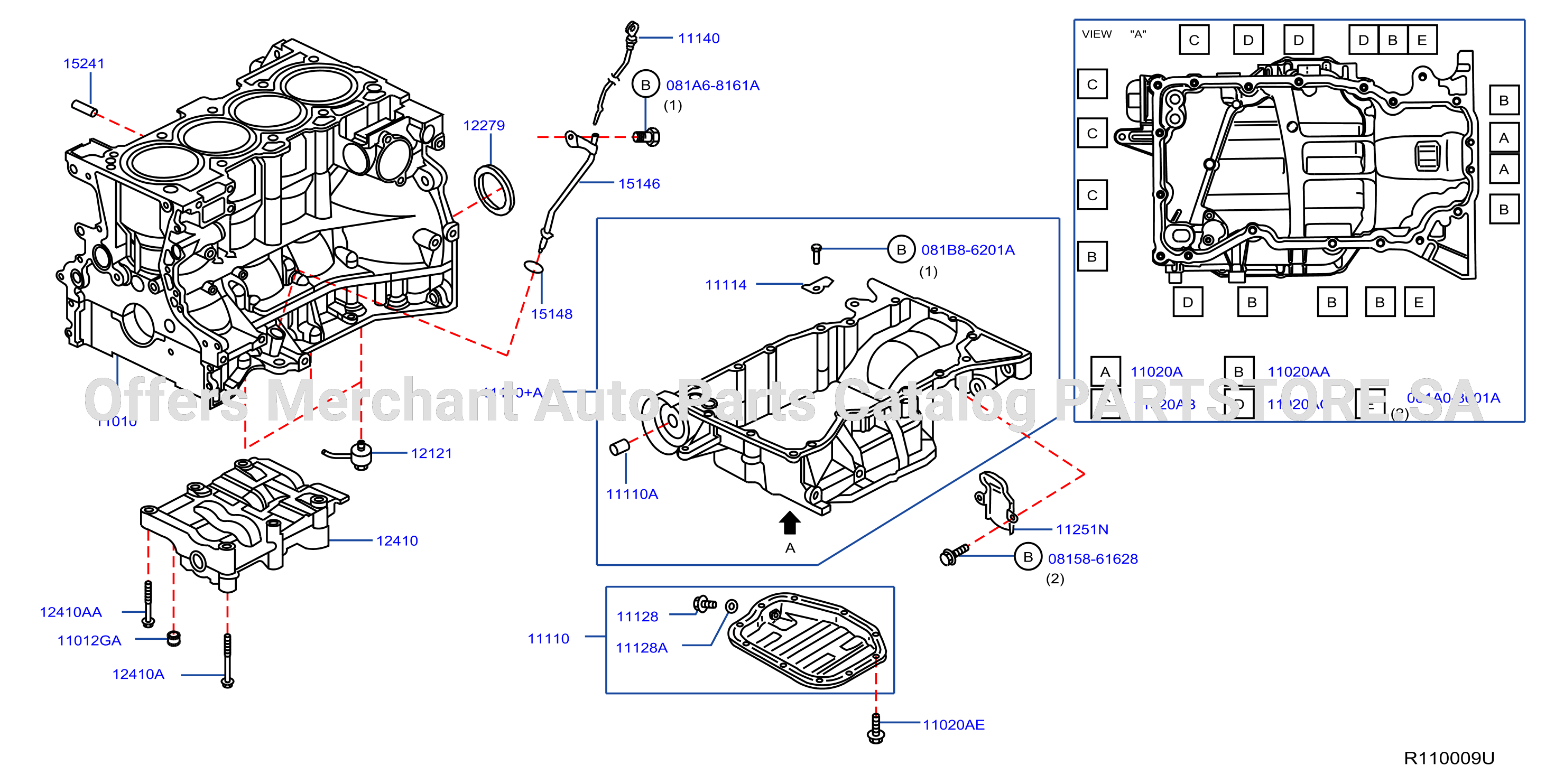 Cylinder Block Oil Pan Assembly