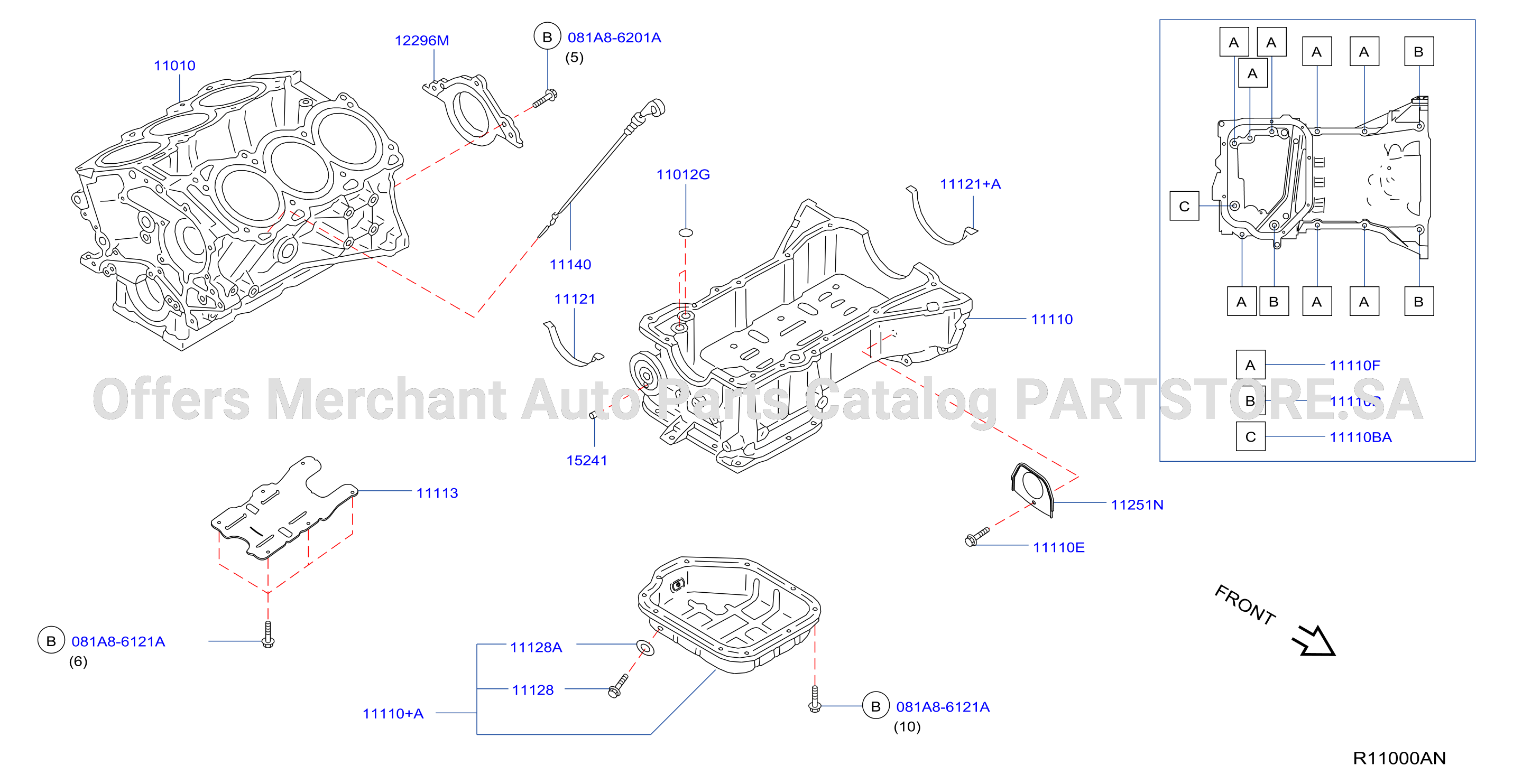 Cylinder Block Oil Pan Cylinder Block Assembly
