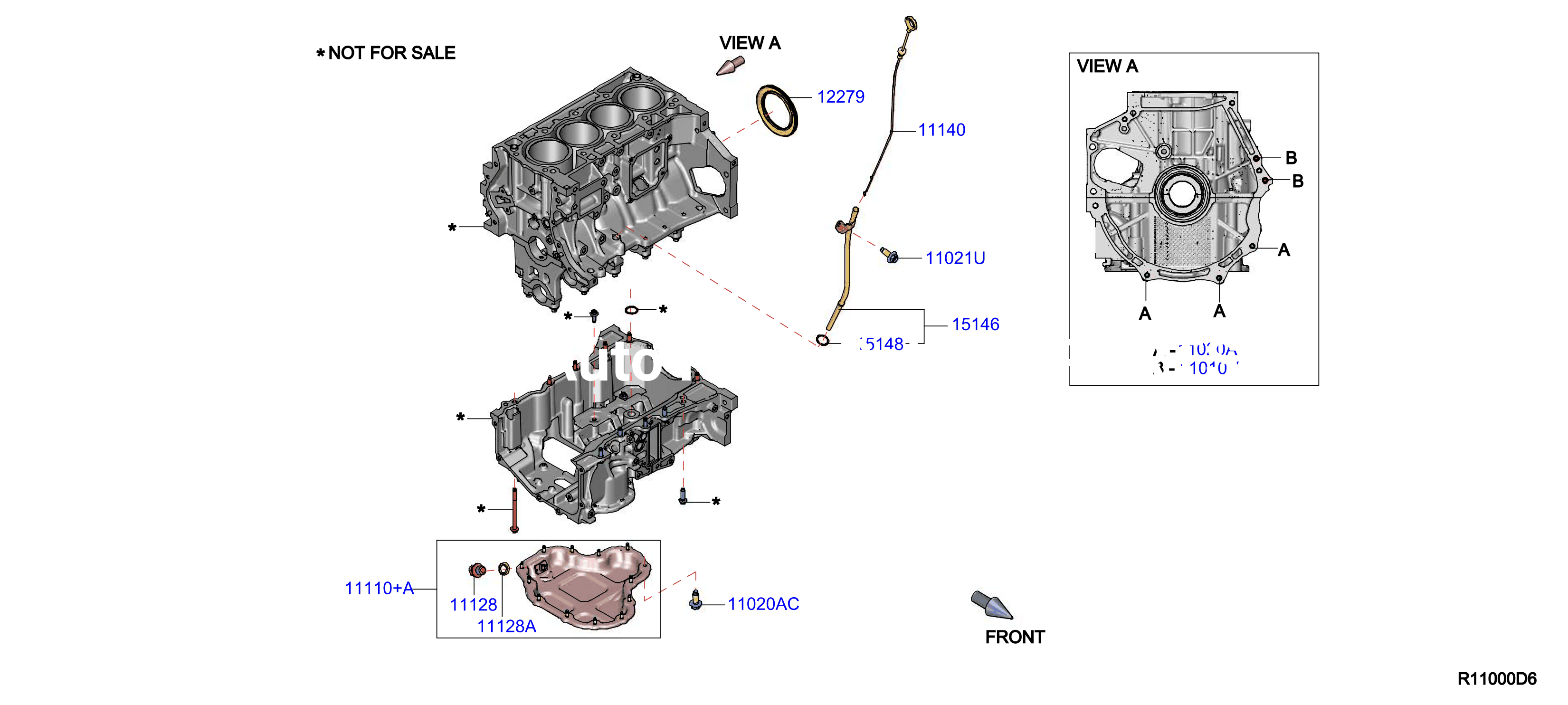 Cylinder Block Oil Pan Assembly
