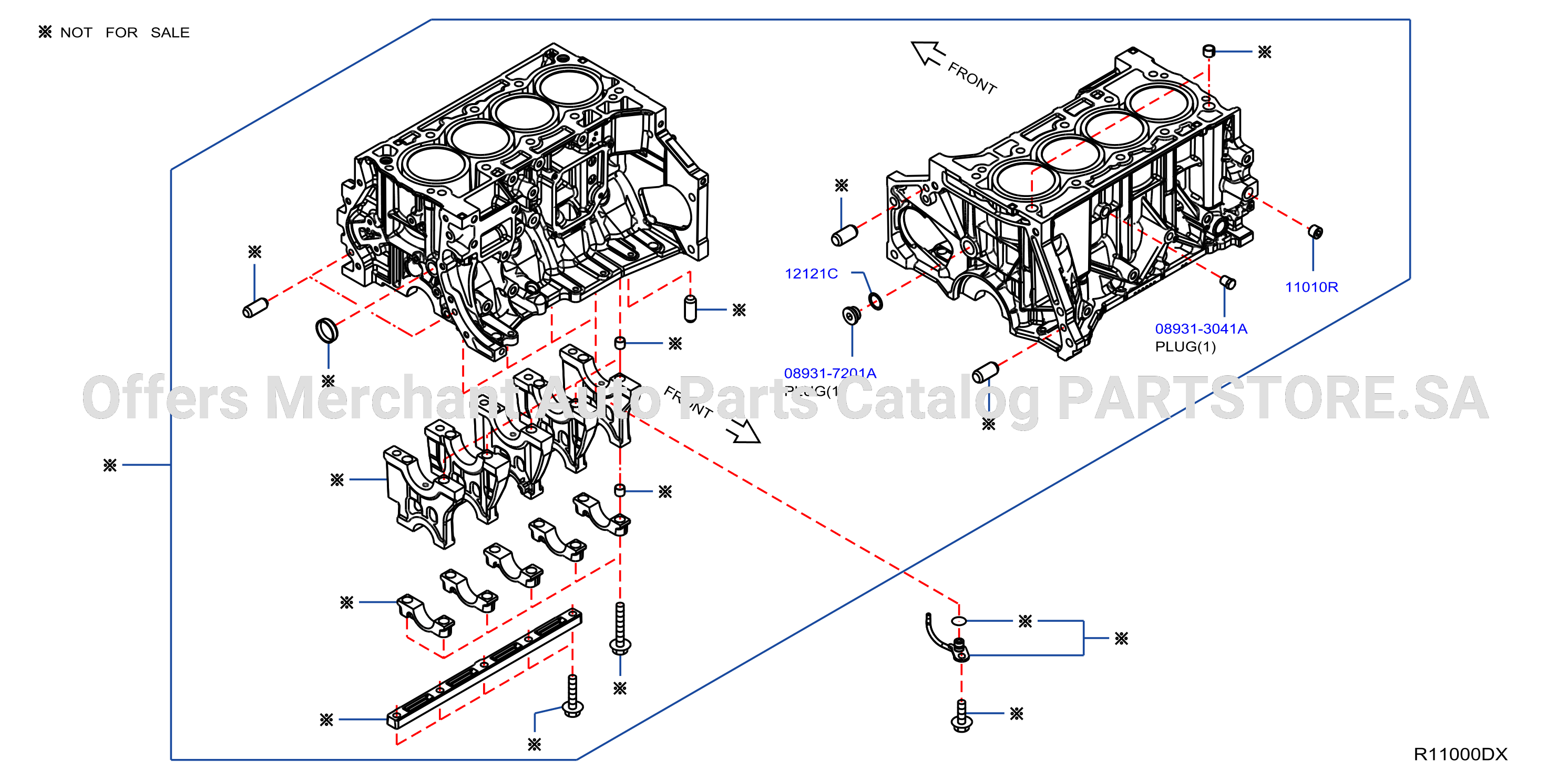 Cylinder Block Oil Pan Component Parts