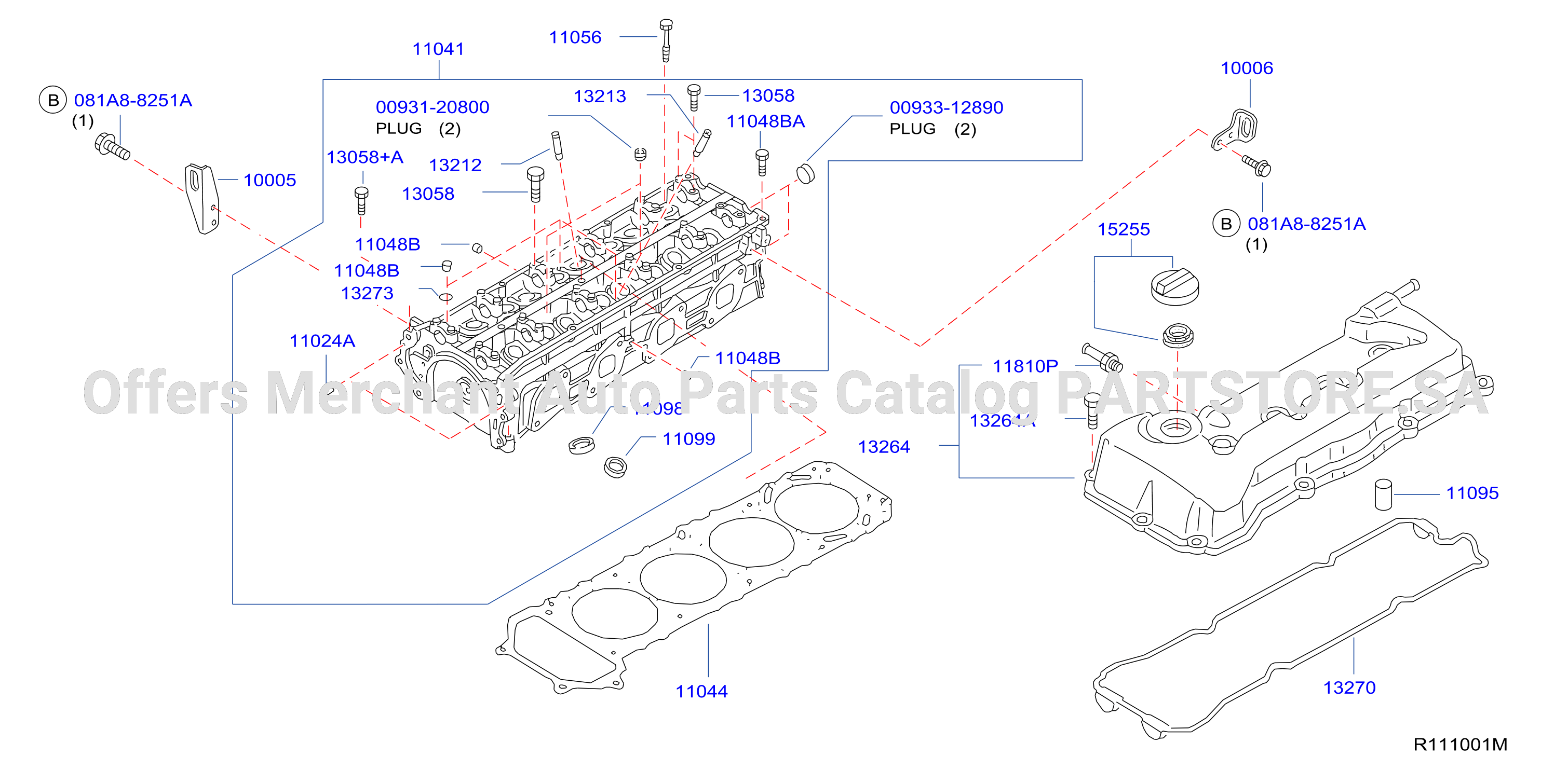 Cylinder Head Rocker Cover Assembly