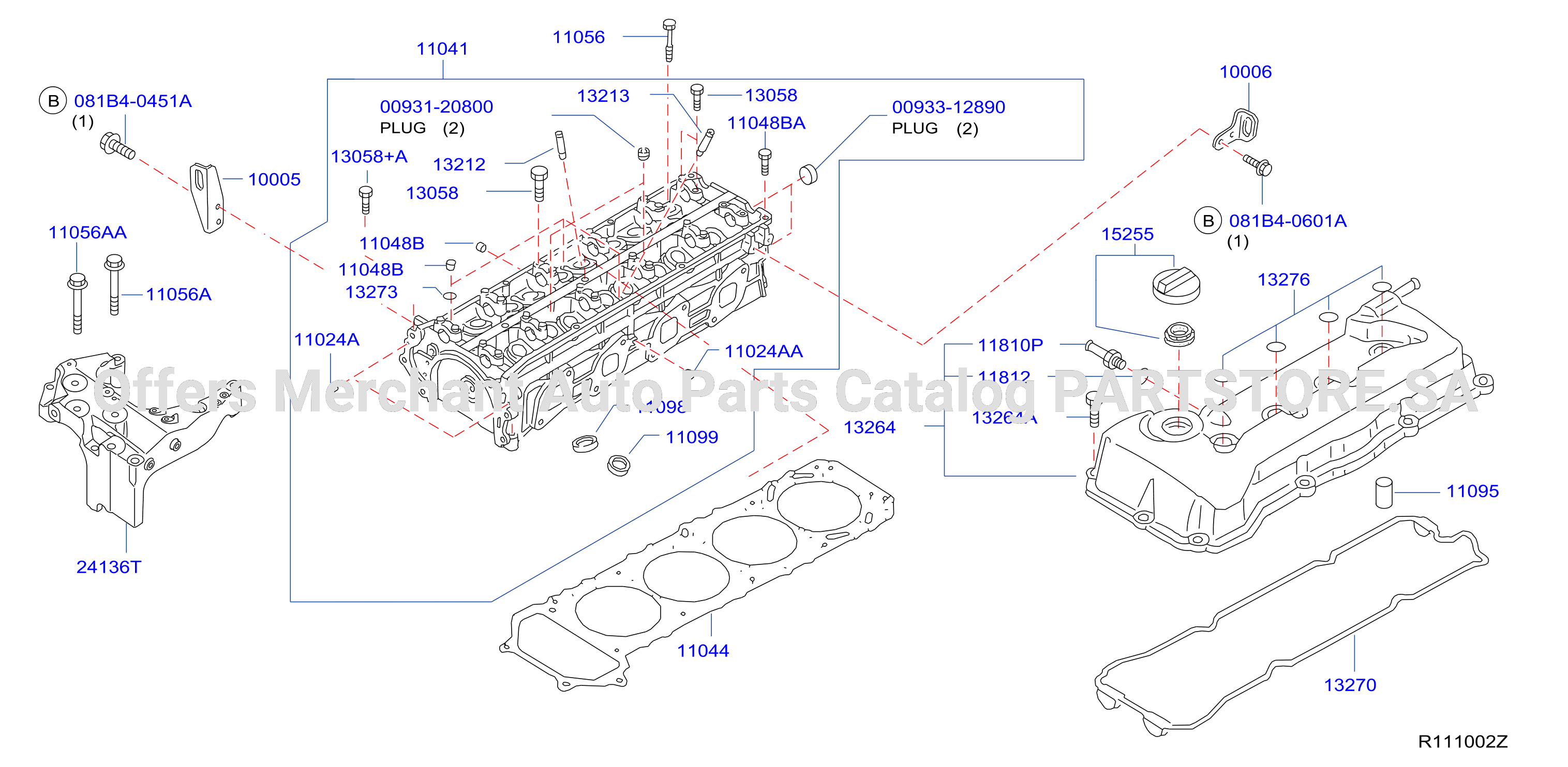 Cylinder Head Rocker Cover Assembly