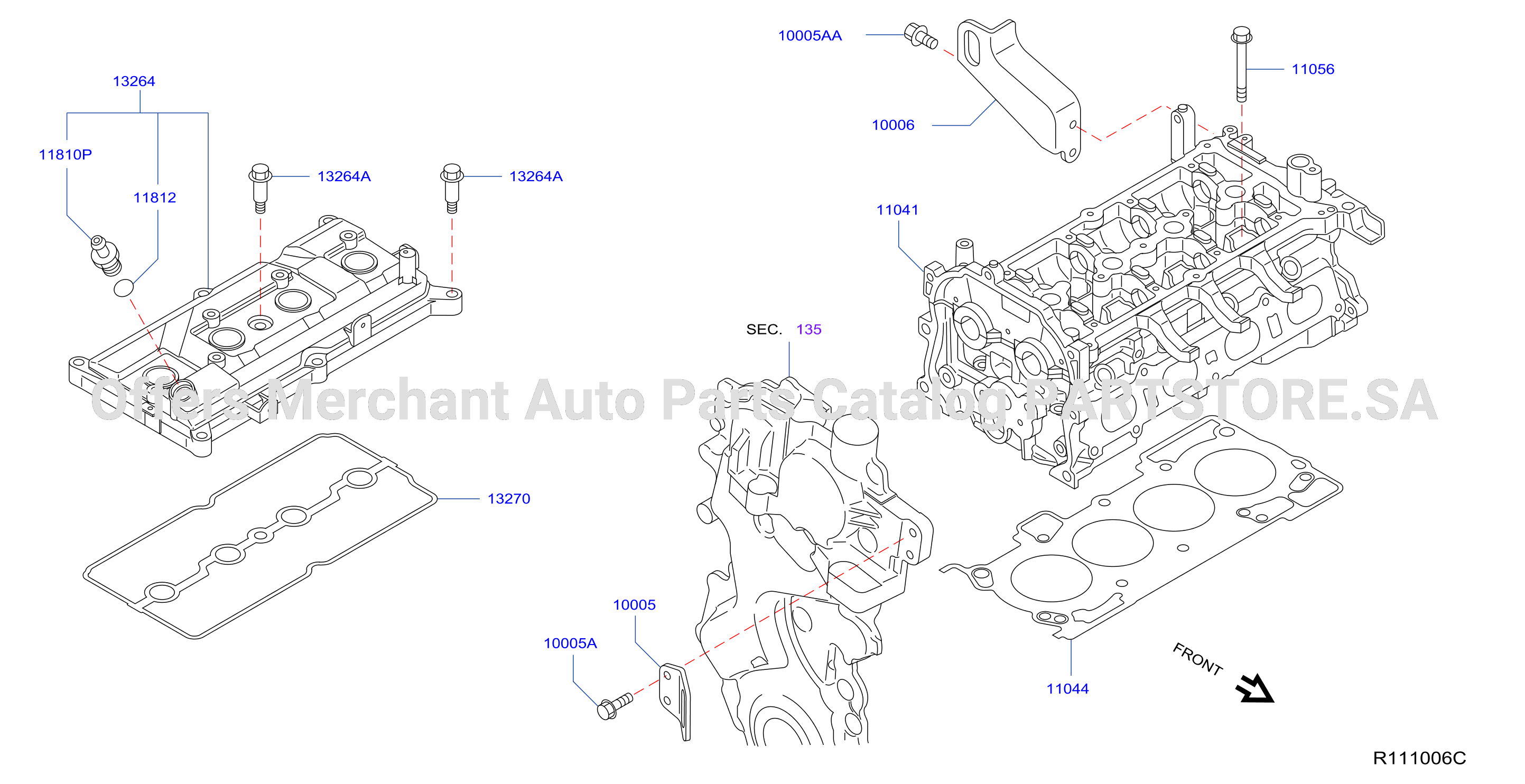 Cylinder Head Rocker Cover Assembly