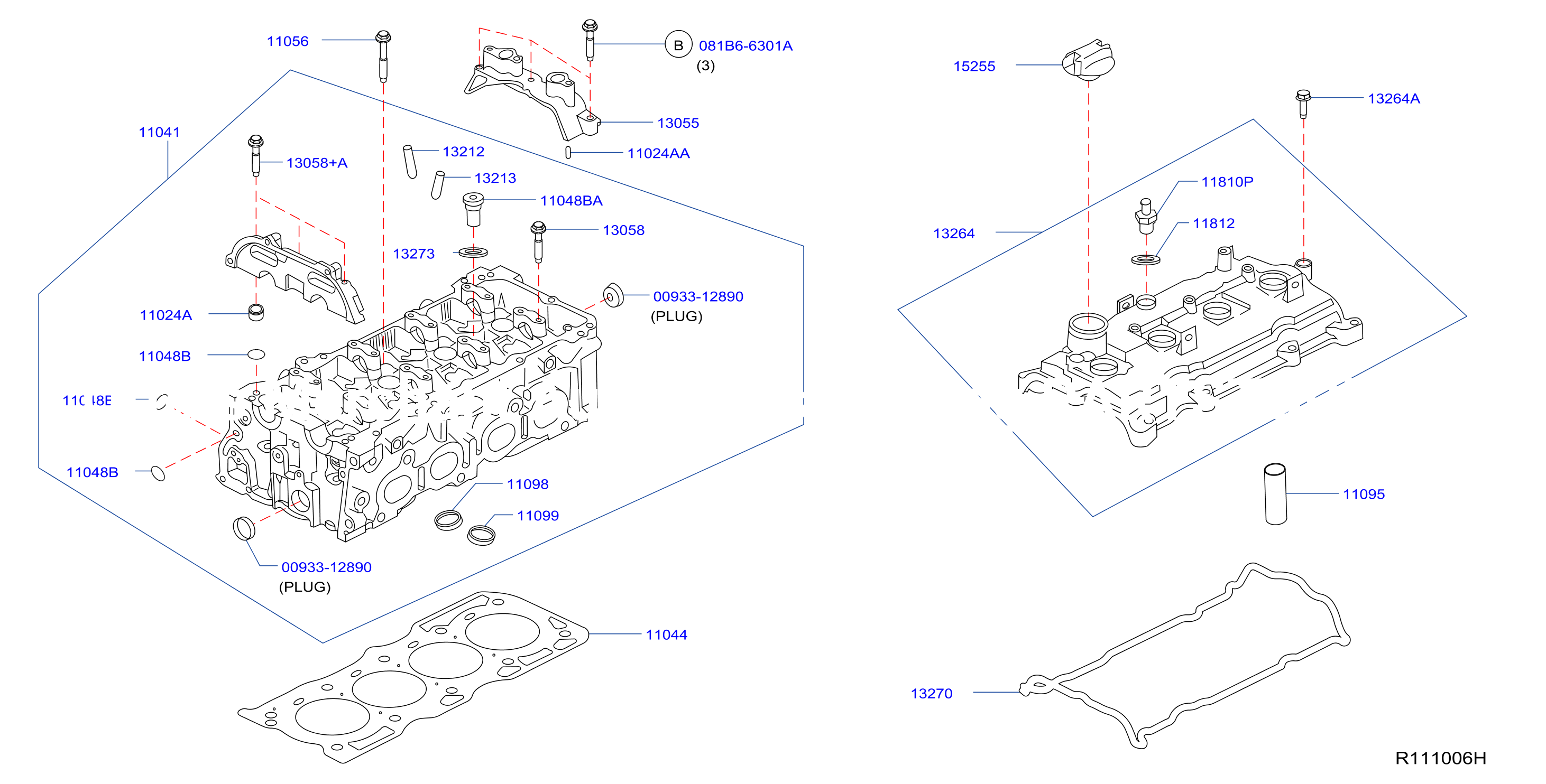 Cylinder Head Rocker Cover Cylinder Head Assembly